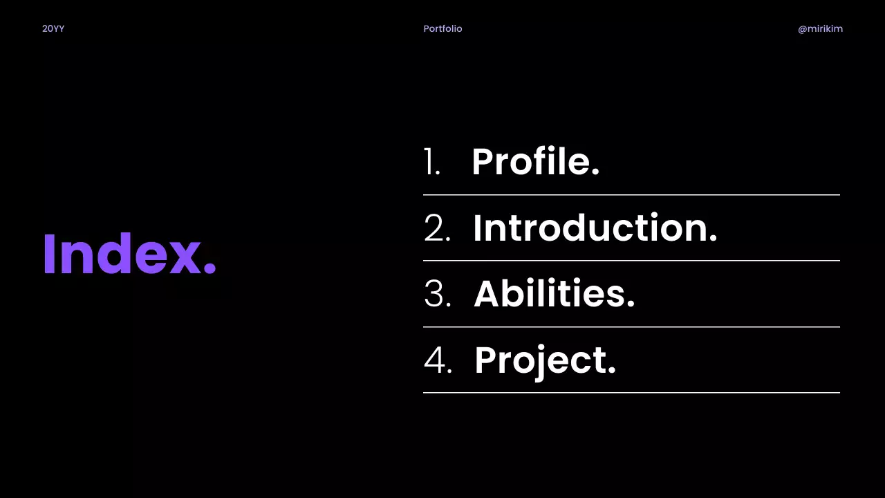 보라 깔끔 포트폴리오 소개