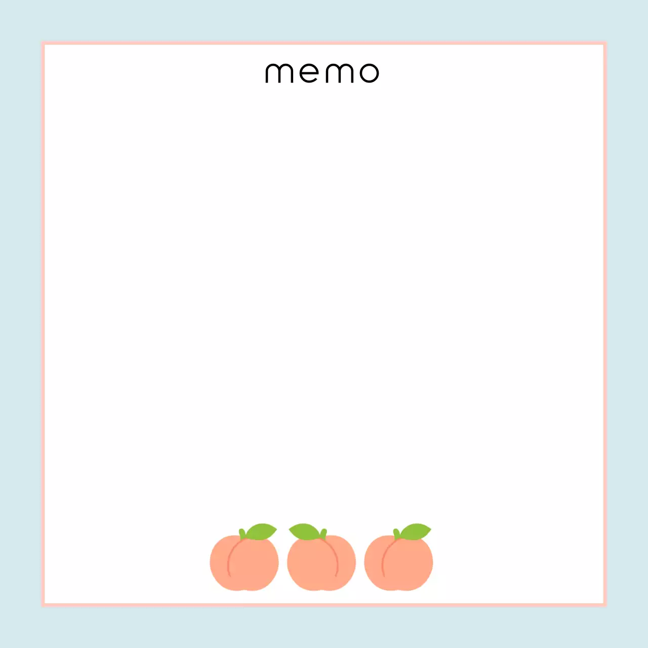 하늘색 미니멀 편지