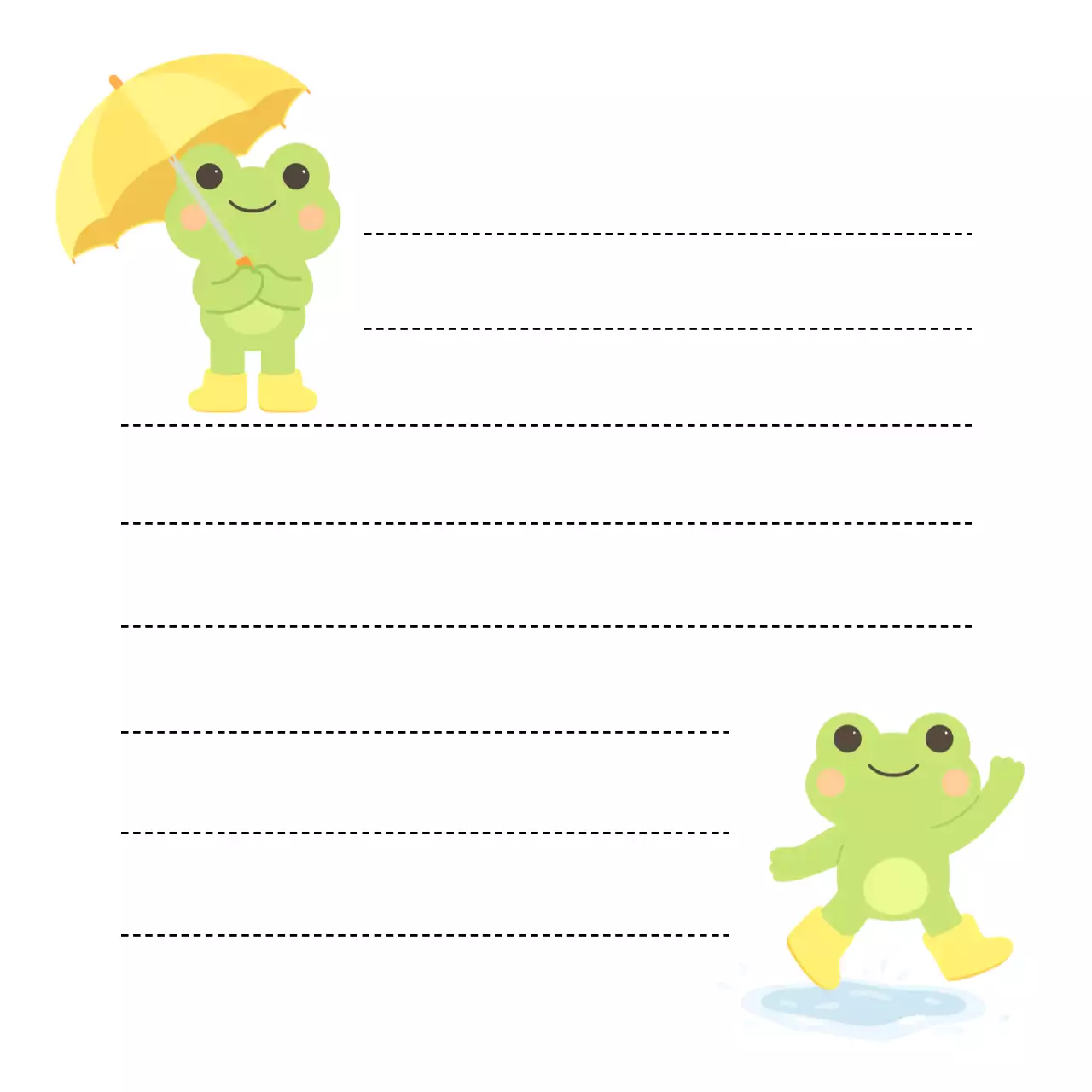 노랑 아기자기한 다꾸