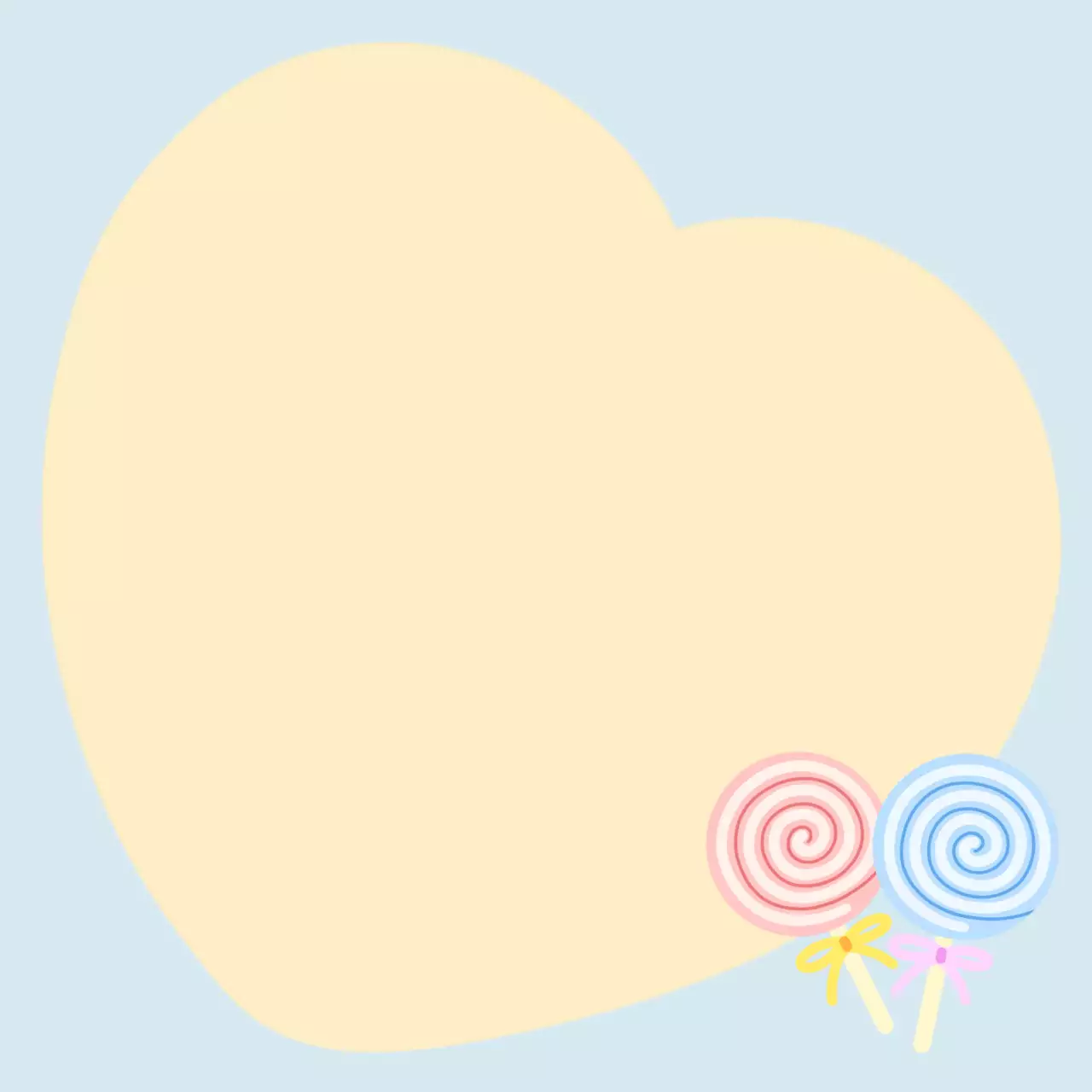 연두 심플 사탕 편지