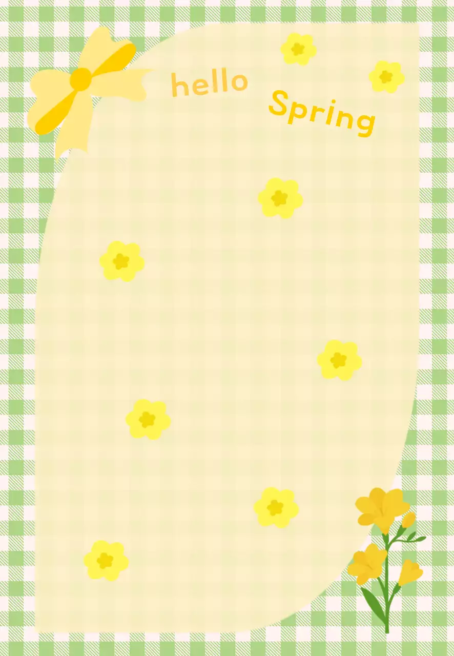 연두 아기자기한 봄 편지