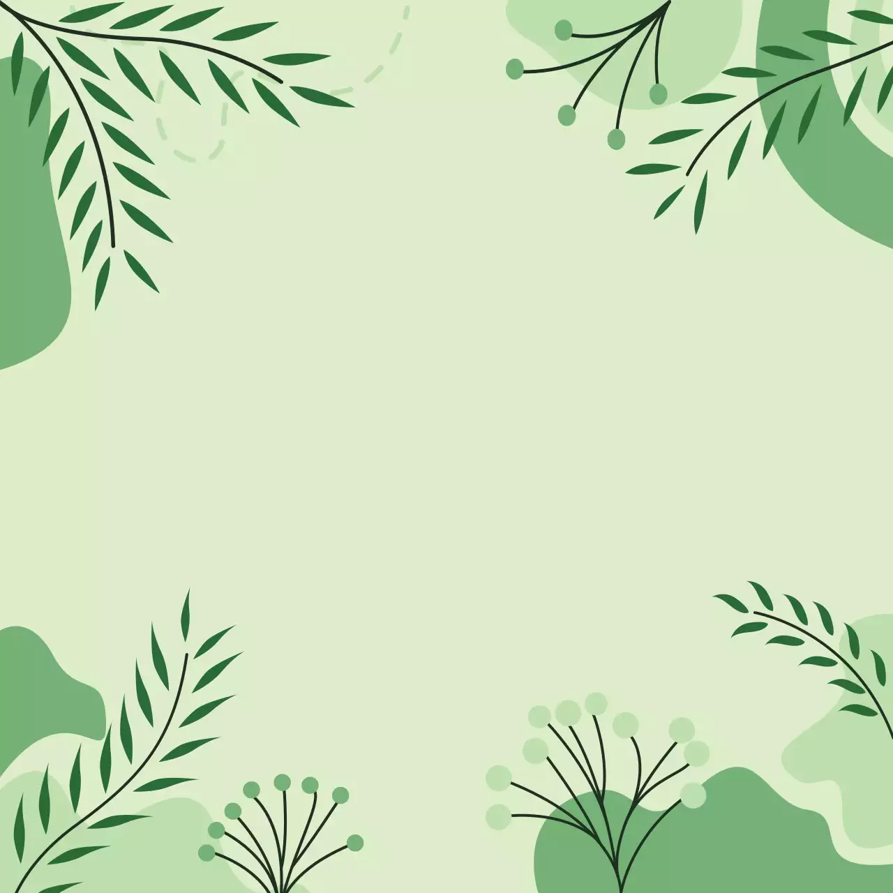 연두 아기자기한 자연 안내