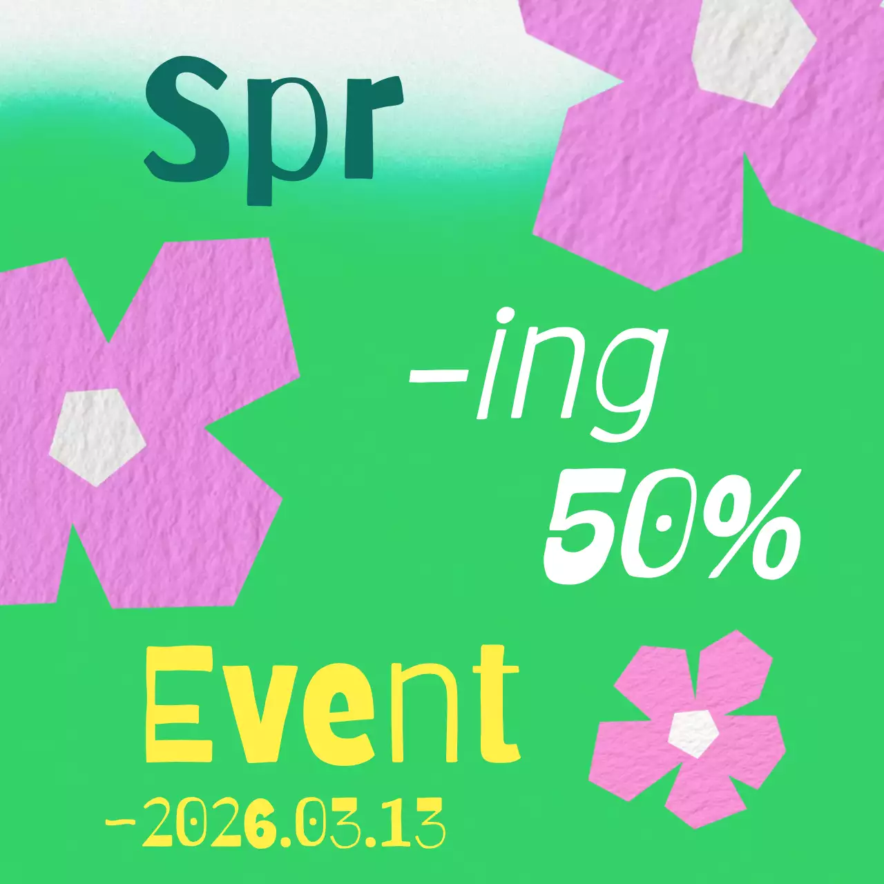 promosi acara sederhana hijau