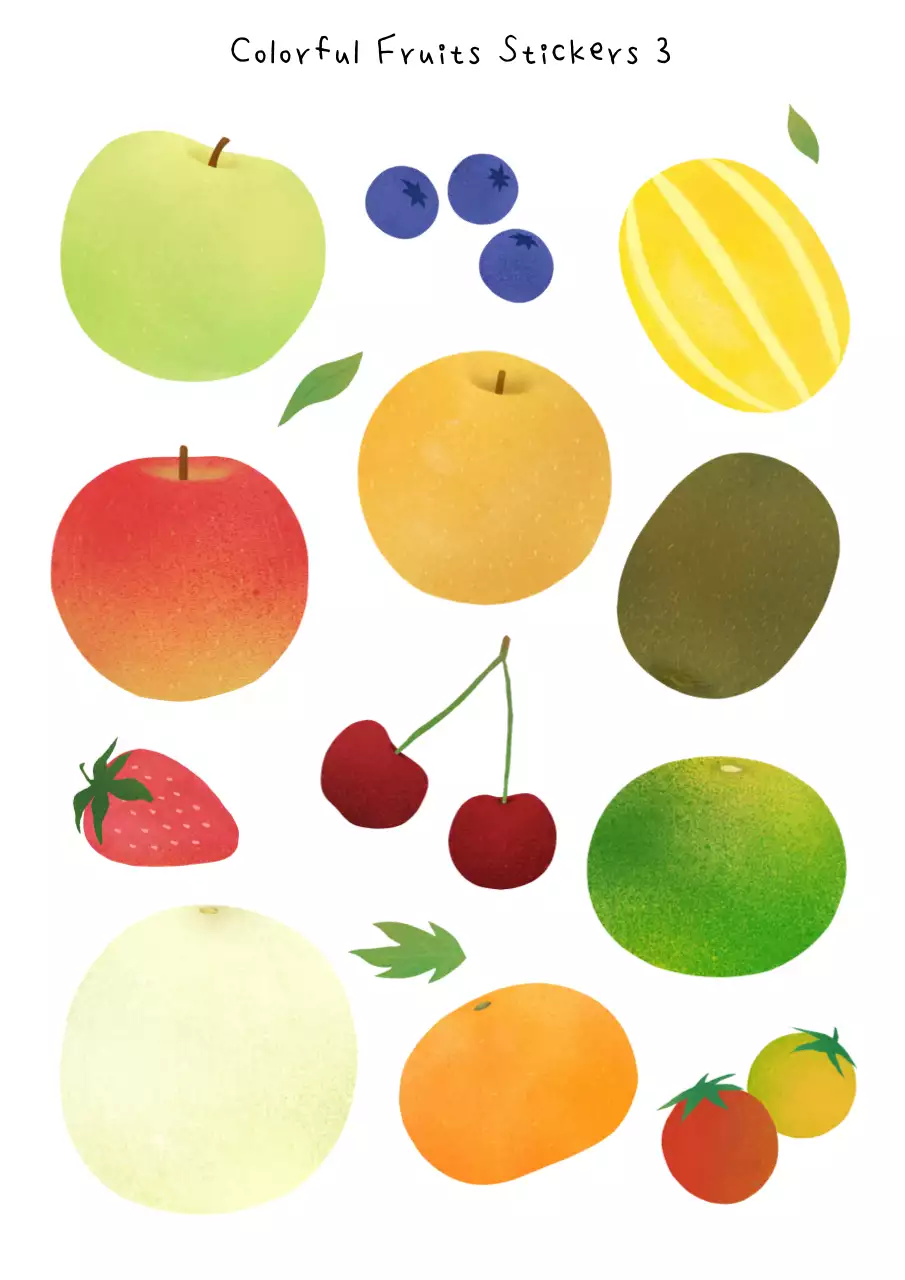 nhãn dán trái cây có kết cấu hạt trắng