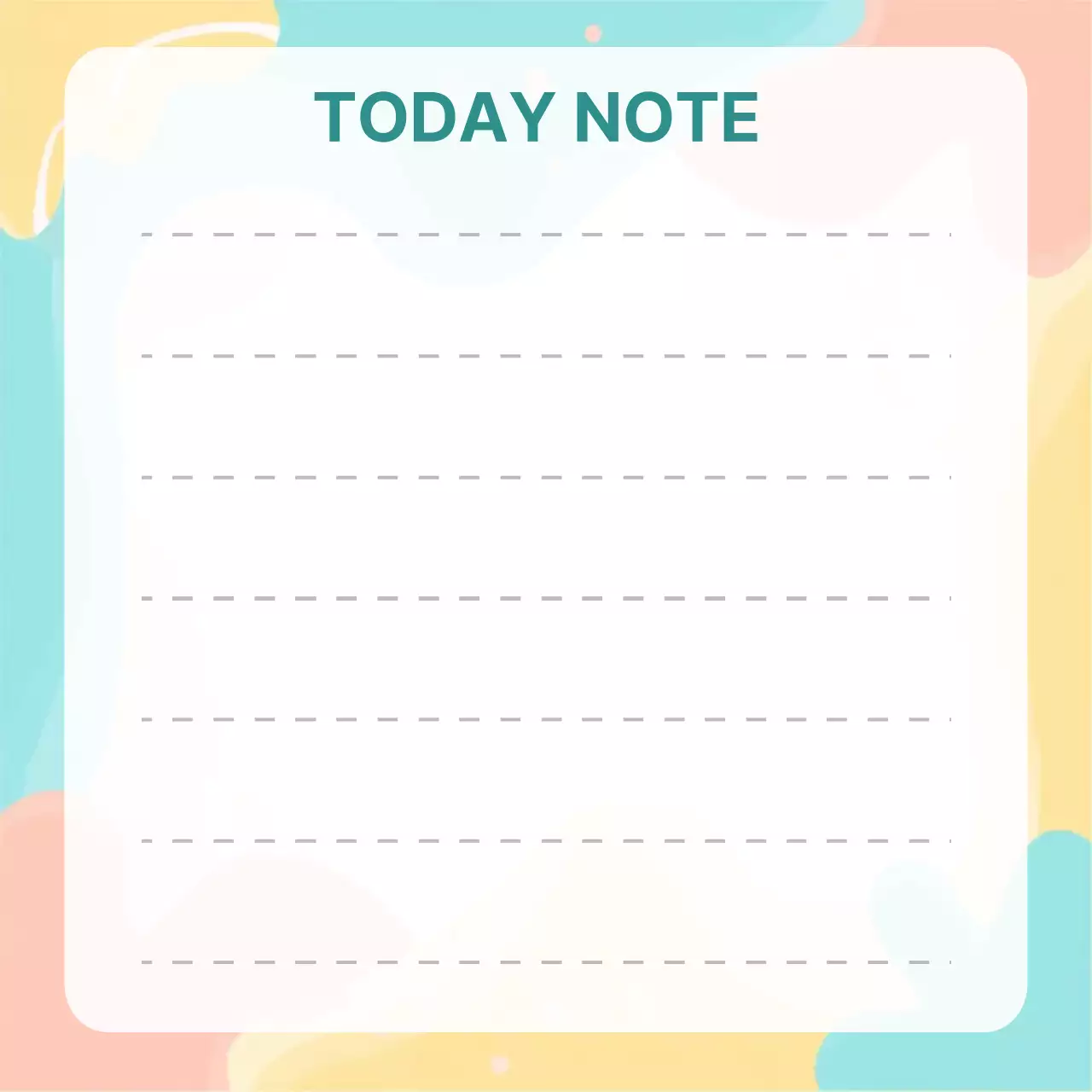 무지개 심플 노트