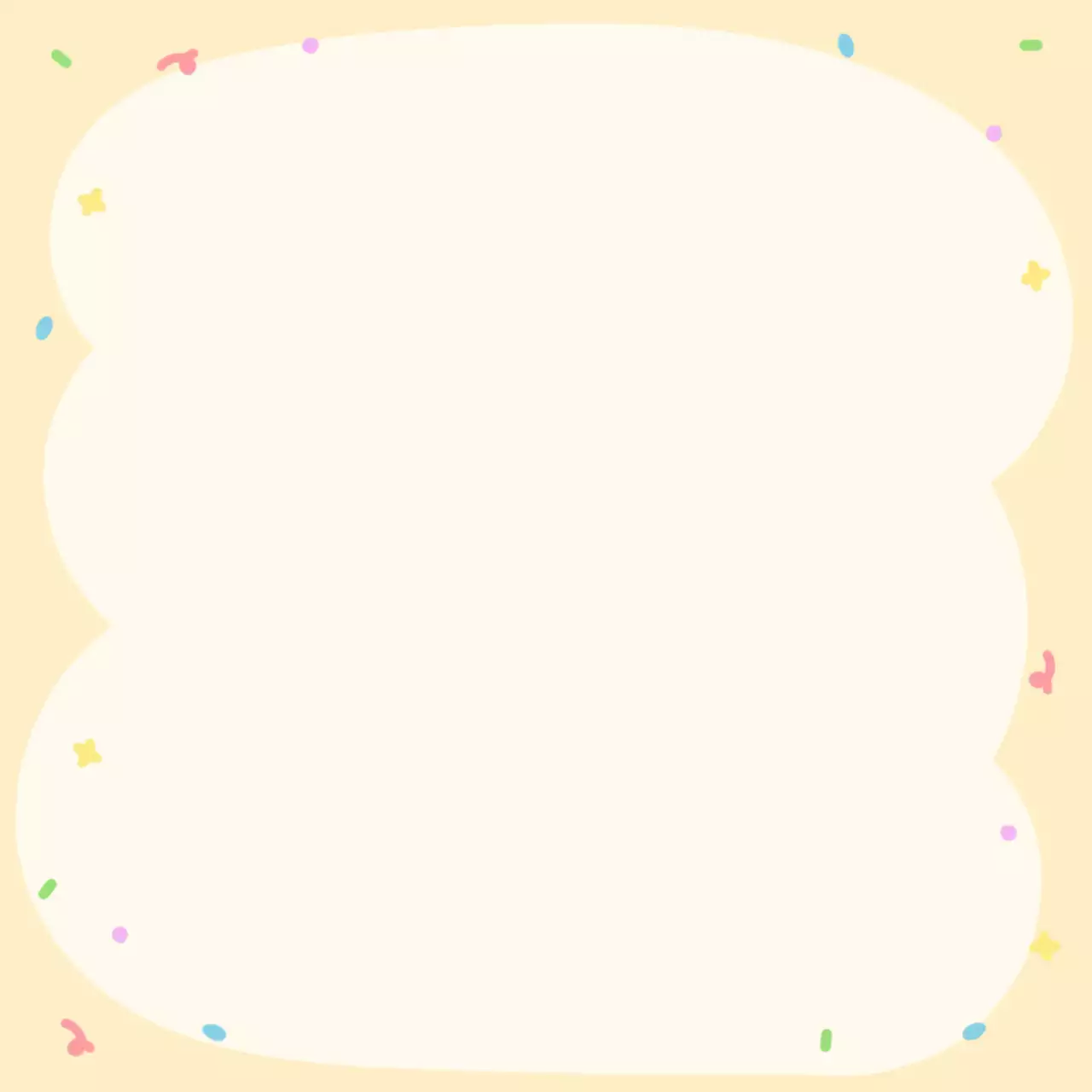 노랑 아기자기한 사랑 편지