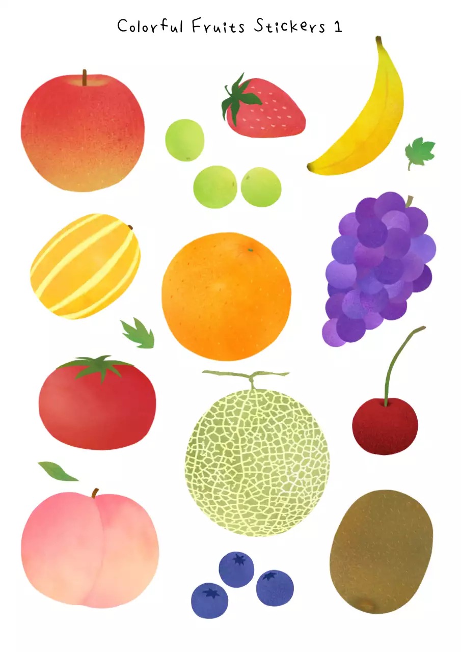 nhãn dán trái cây có kết cấu hạt trắng