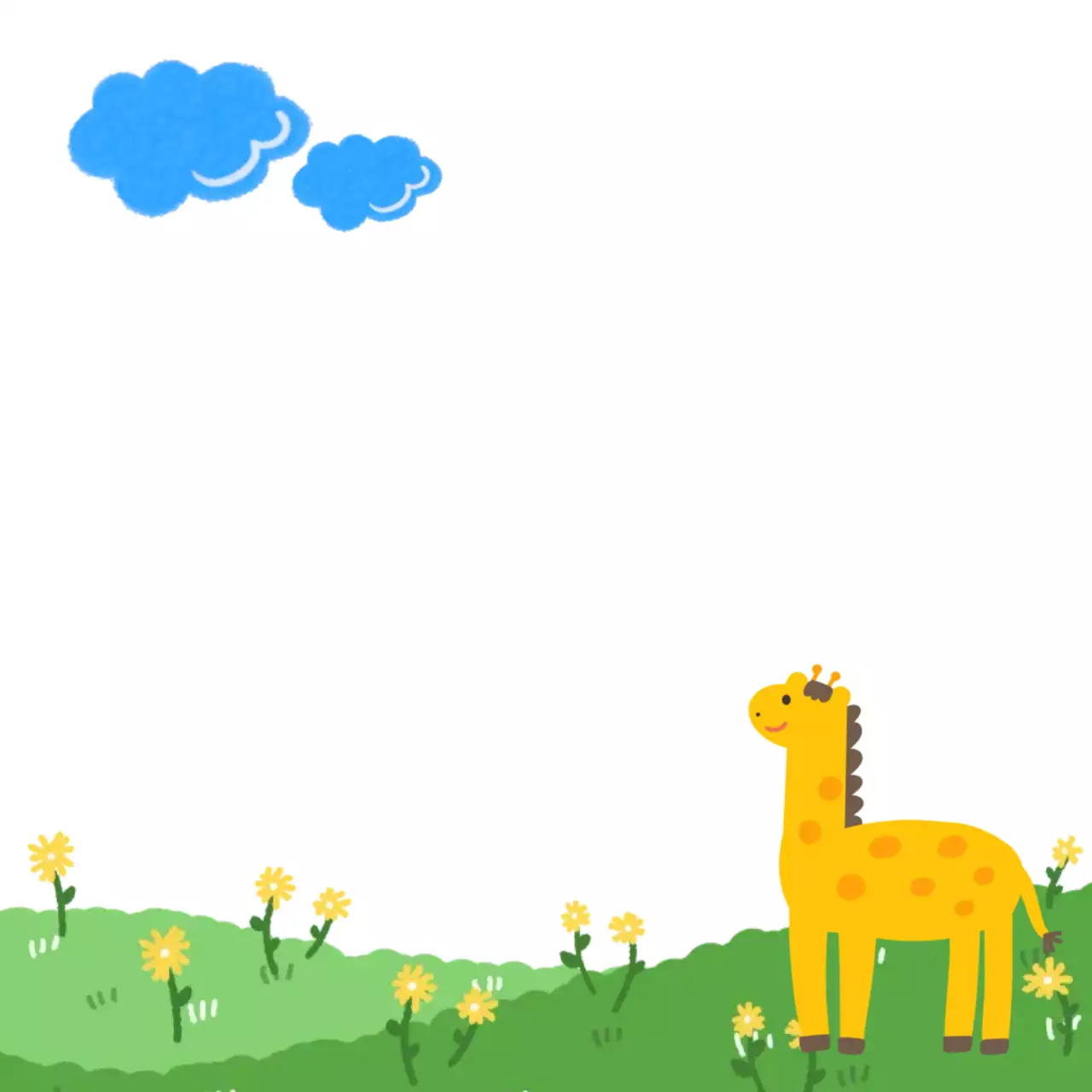 초록색 아기자기한 동물 캐릭터 안내