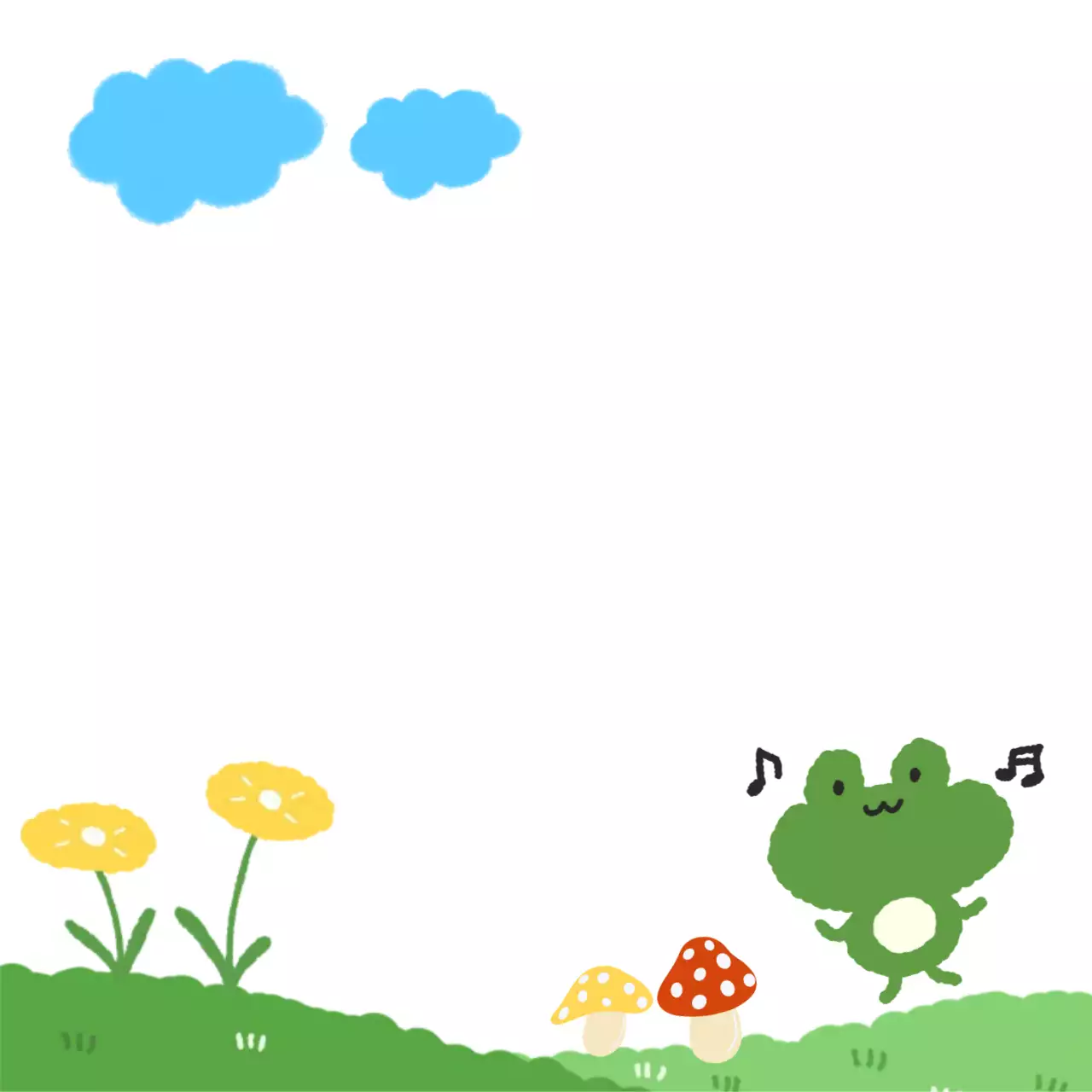 초록 심플 자연 안내