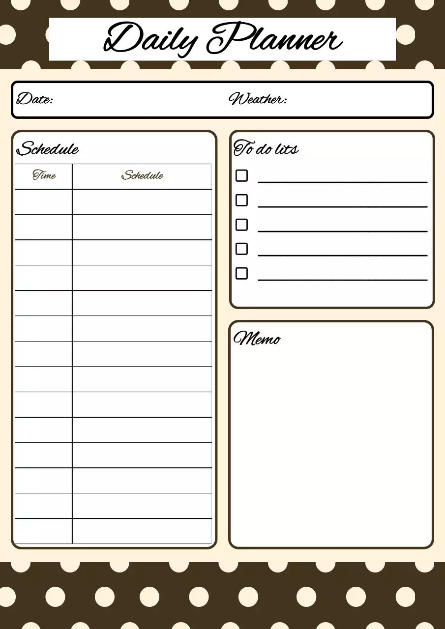 도트 데일리 플래너