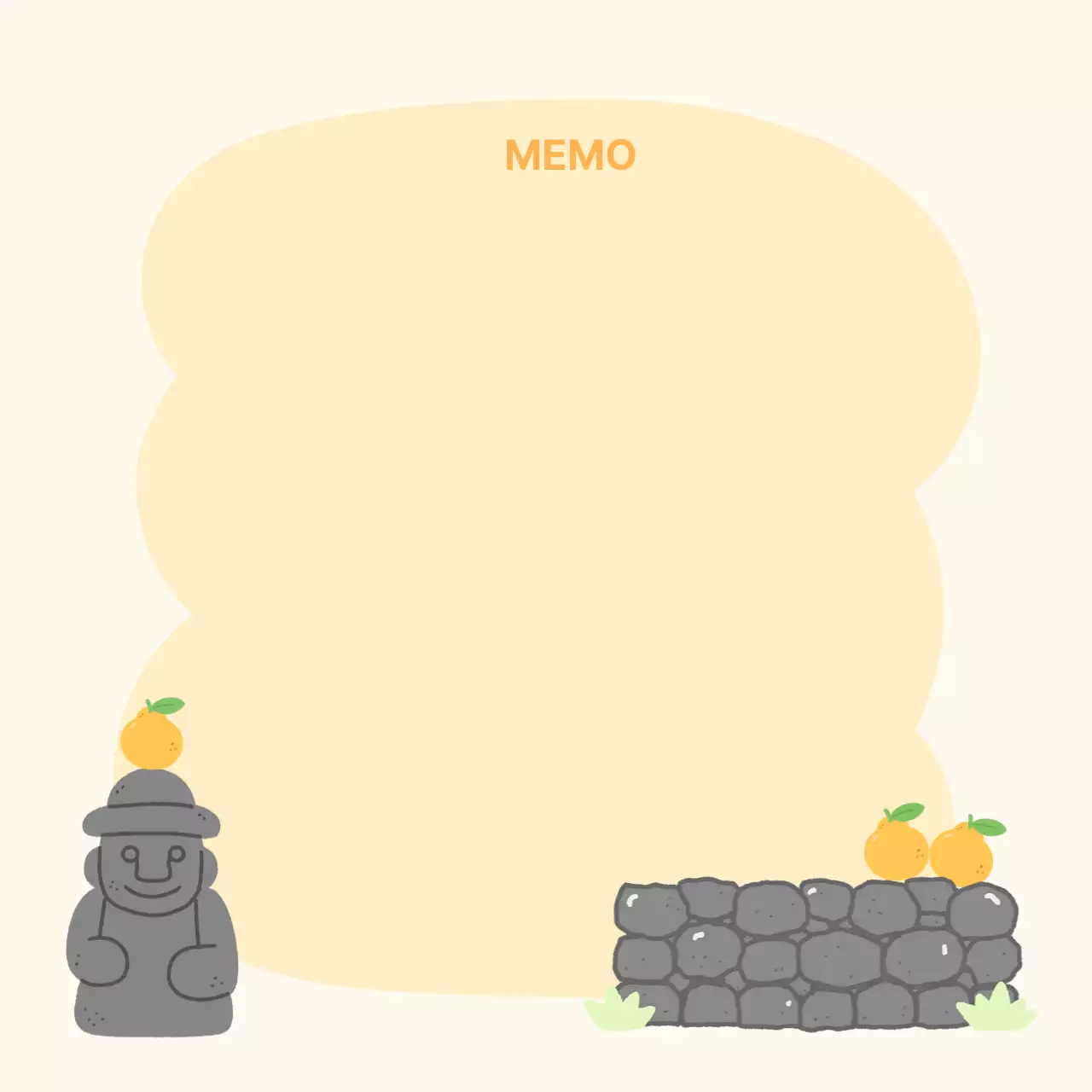 아이보리 심플 편지지