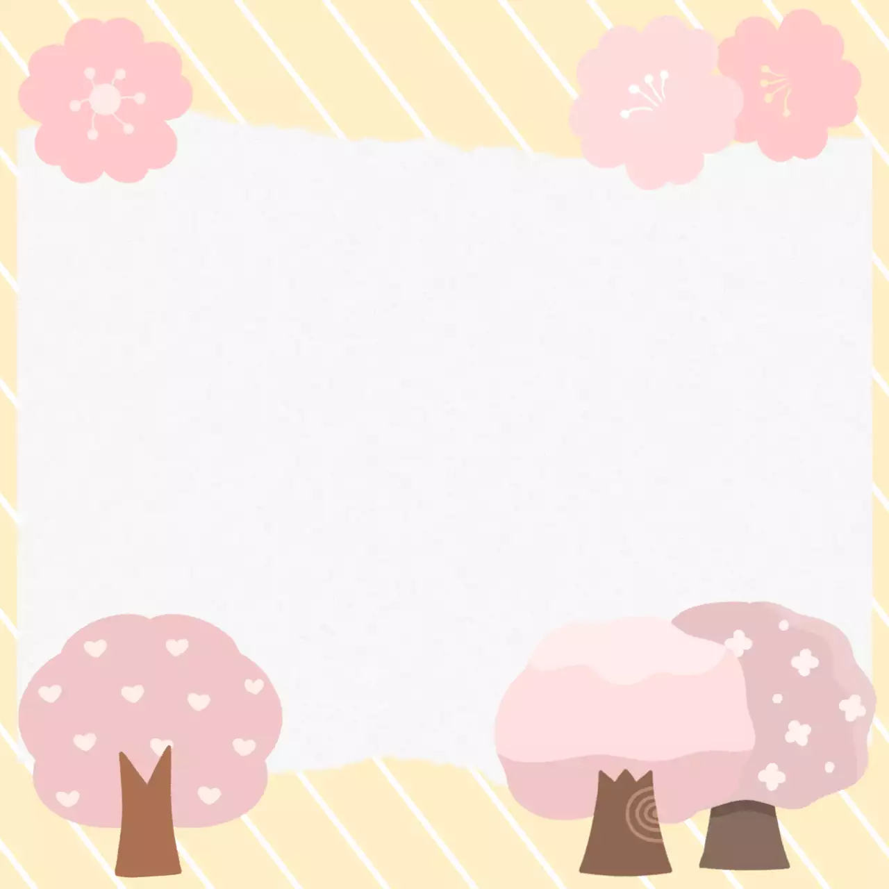 노랑 아기자기한 메모지 안내