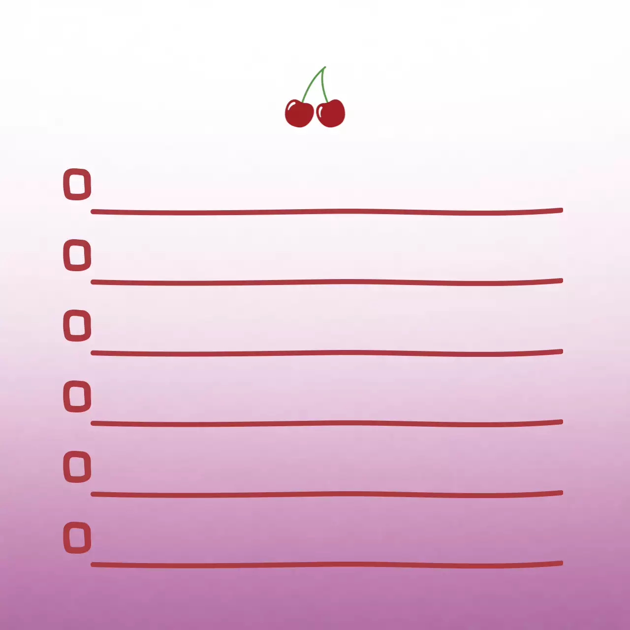 핑크 심플 체크리스트 안내