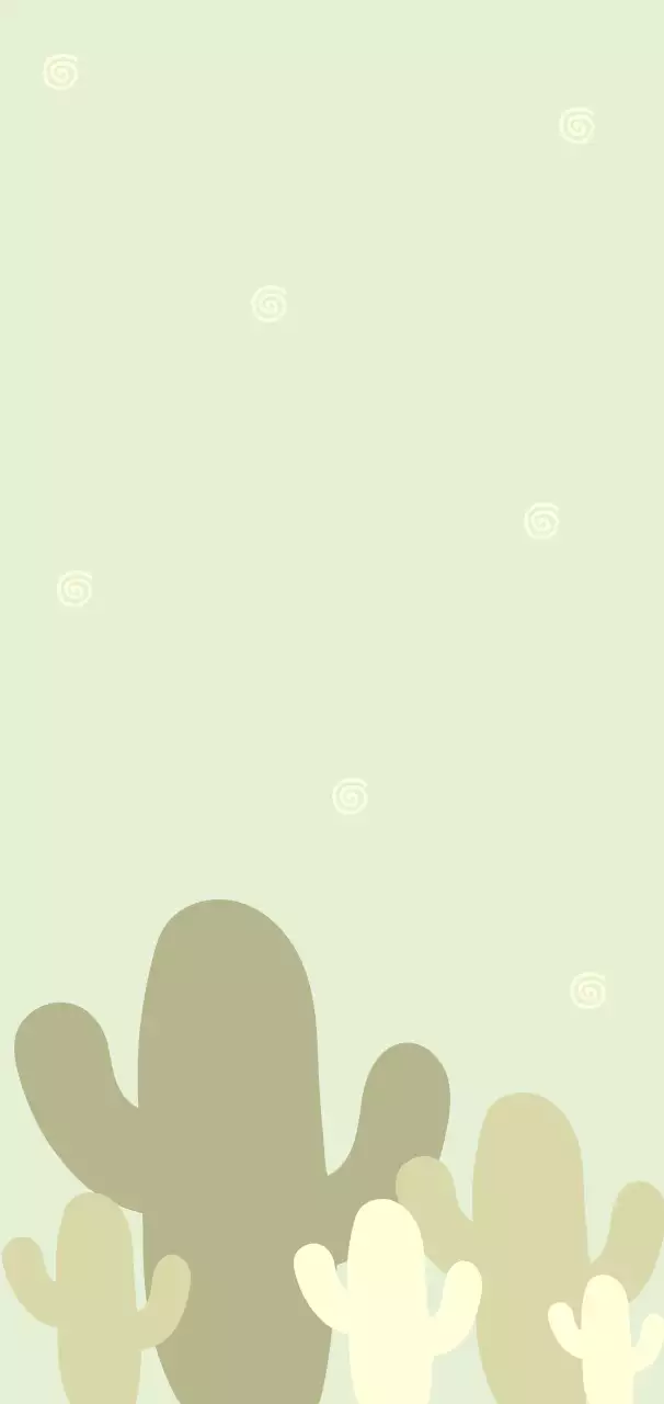 연두 미니멀 선인장 배경