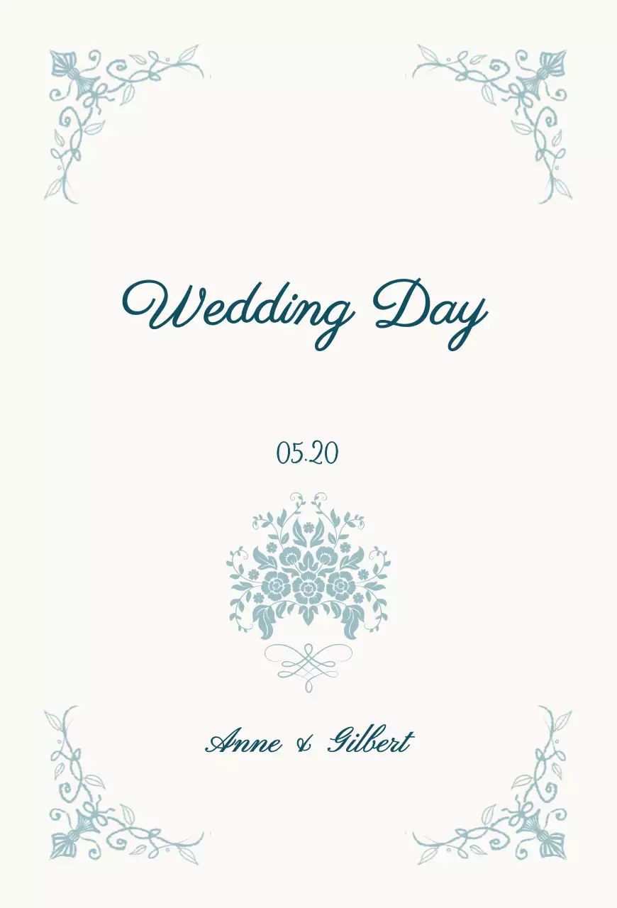 아이보리 클래식 결혼 기념