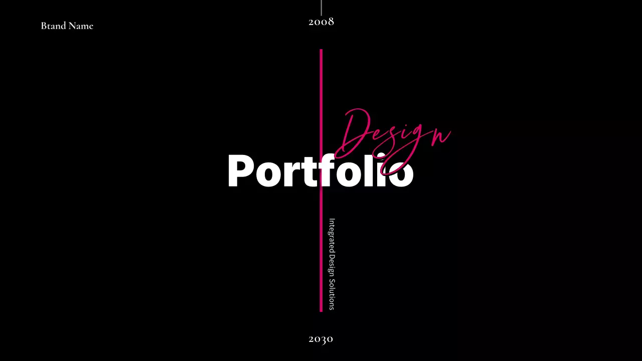 검정 모던 디자인 포트폴리오 홍보