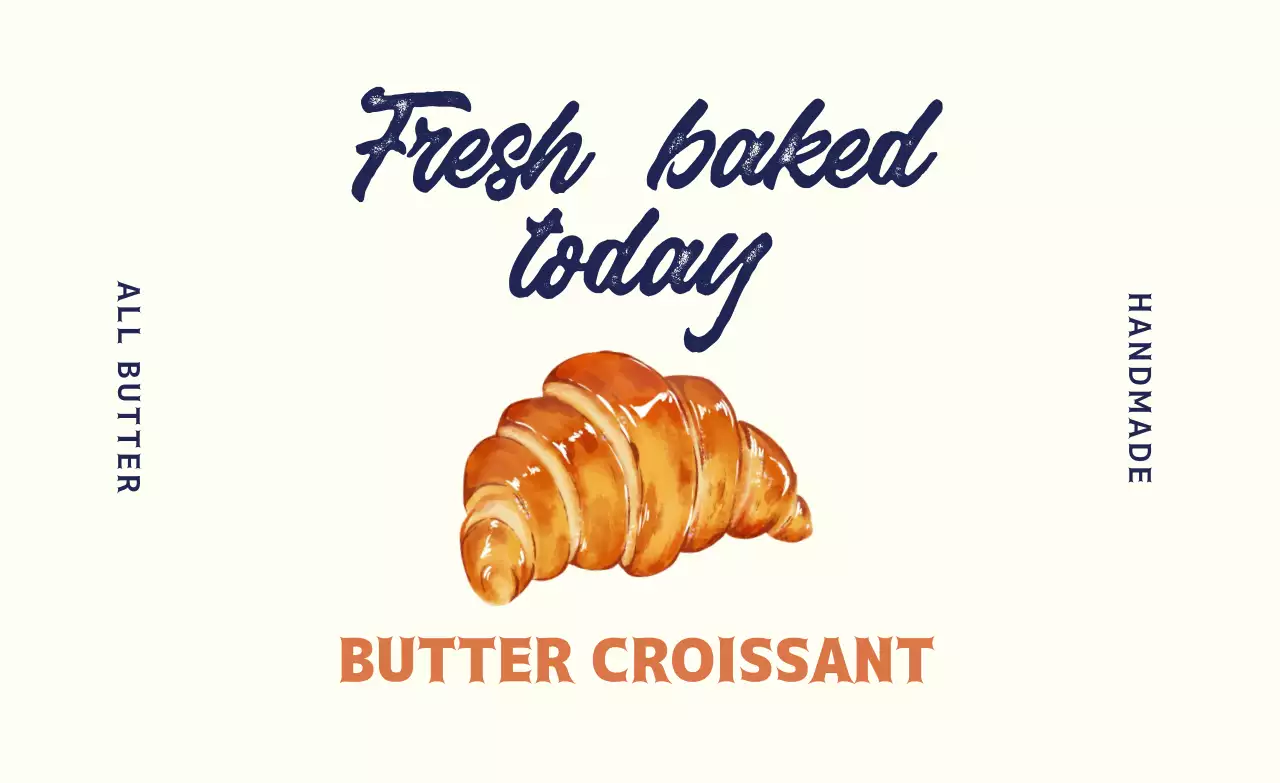 갈색 심플 베이커리 메뉴 홍보