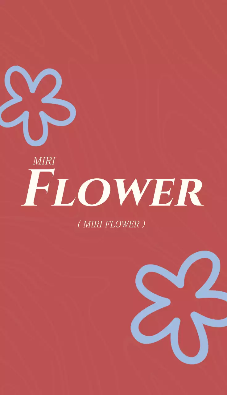 빨강 심플 꽃 홍보