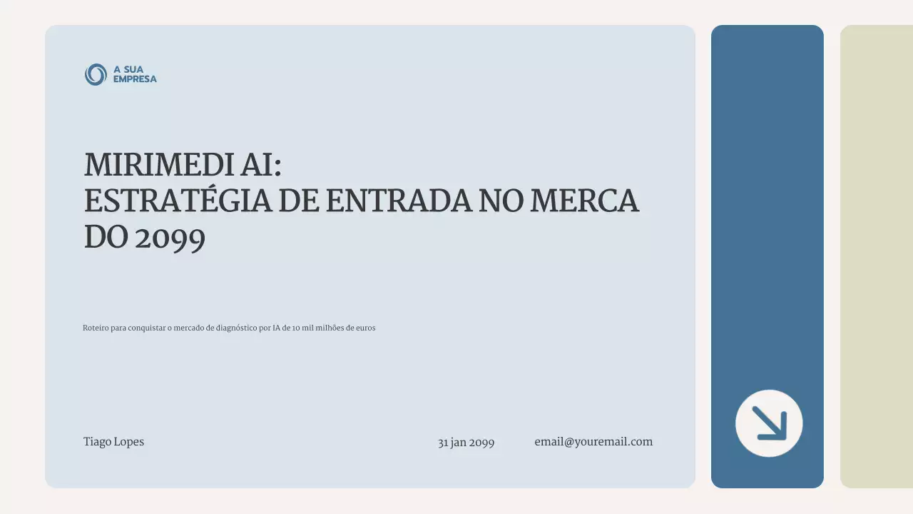 Apresentação de Negócios Blue Clean