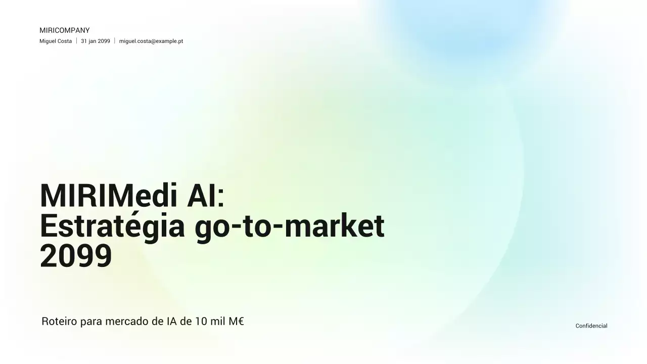 negócio de diagnósticos de IA limpos e azuis