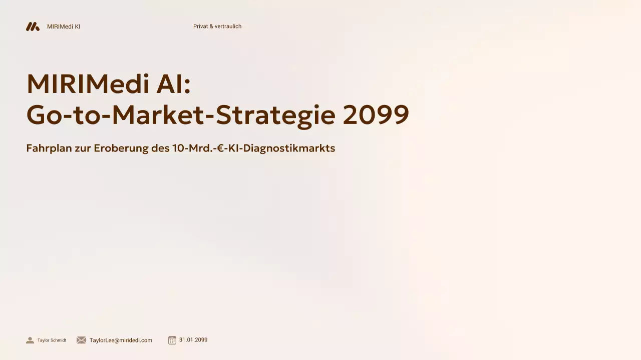 beige professionelle KI-Diagnostik-Unternehmen