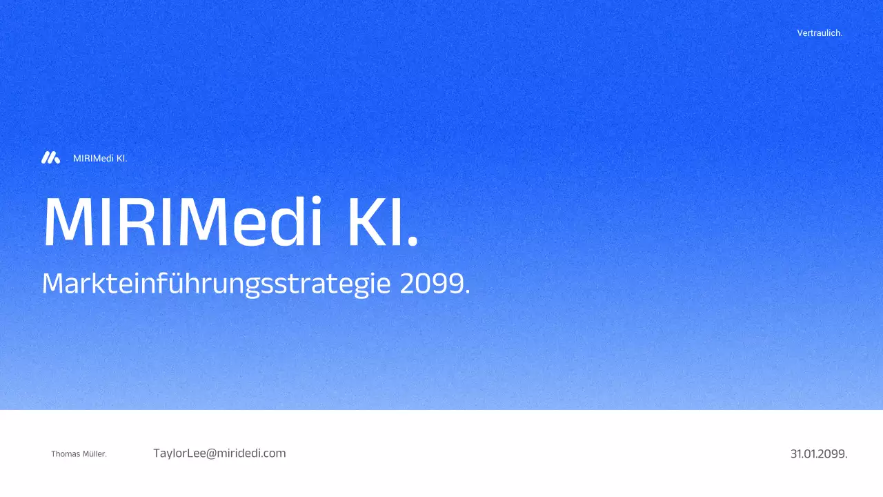 blaue moderne KI-Strategie-Geschäft