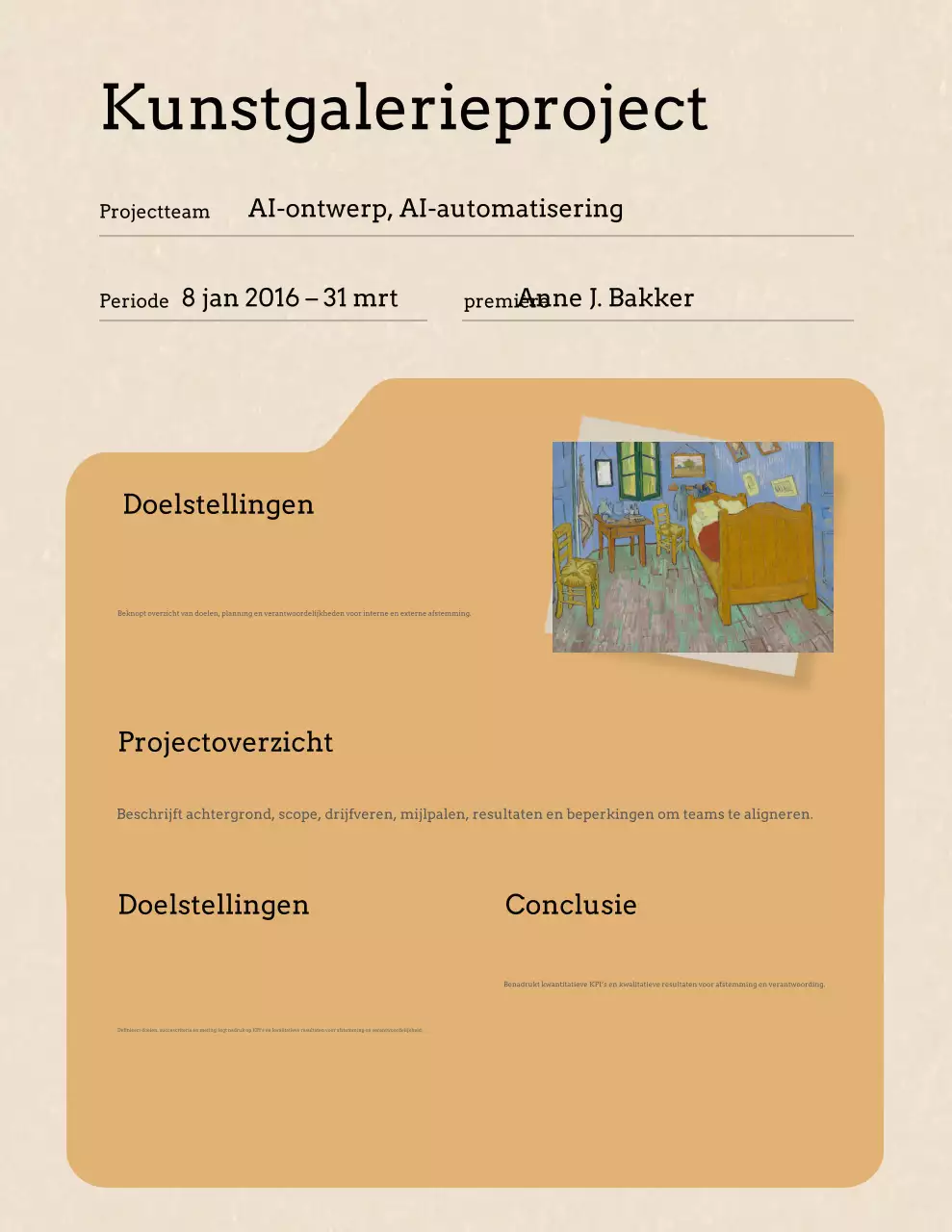 Beige Minimal Project Document Letter