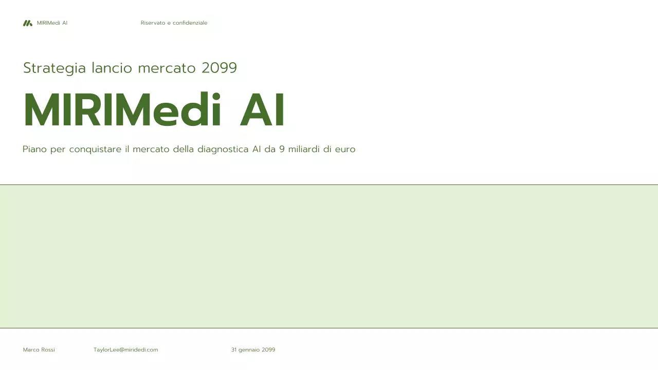 attività di diagnostica AI minimalista e verde