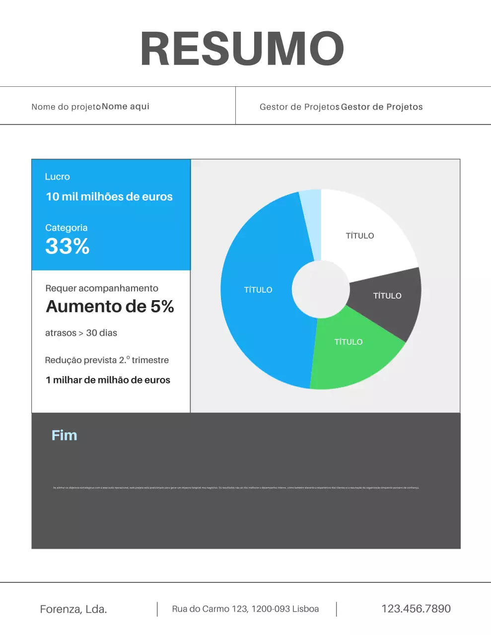 Plano de Mídia Moderna Azul