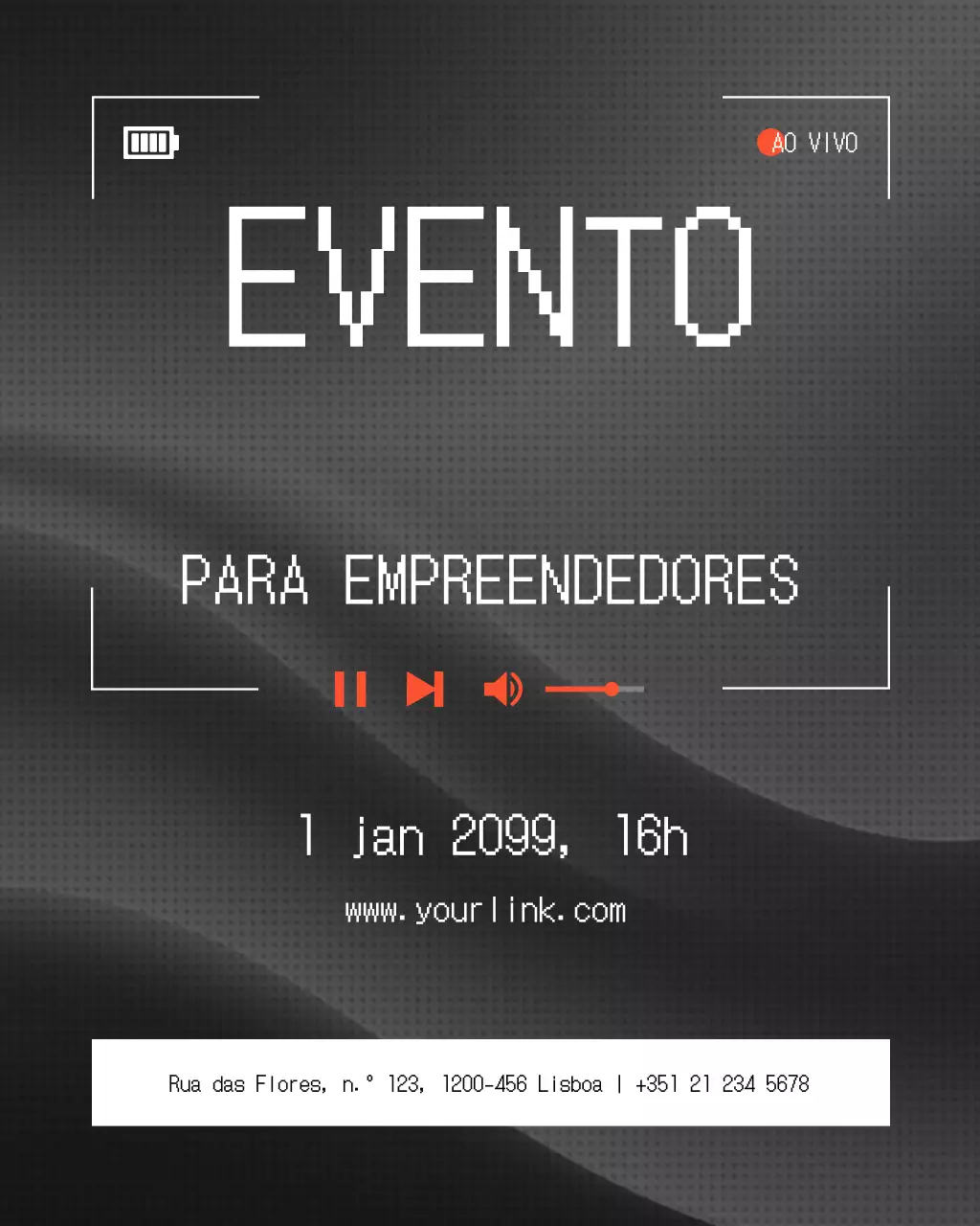 evento moderno de empreendedorismo cinza