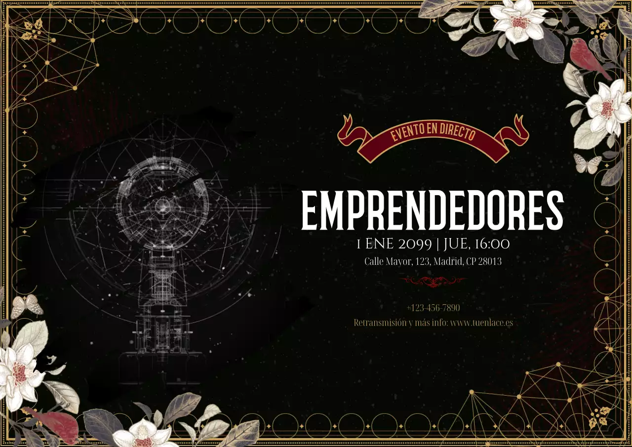 Evento de emprendedores negros elegantes