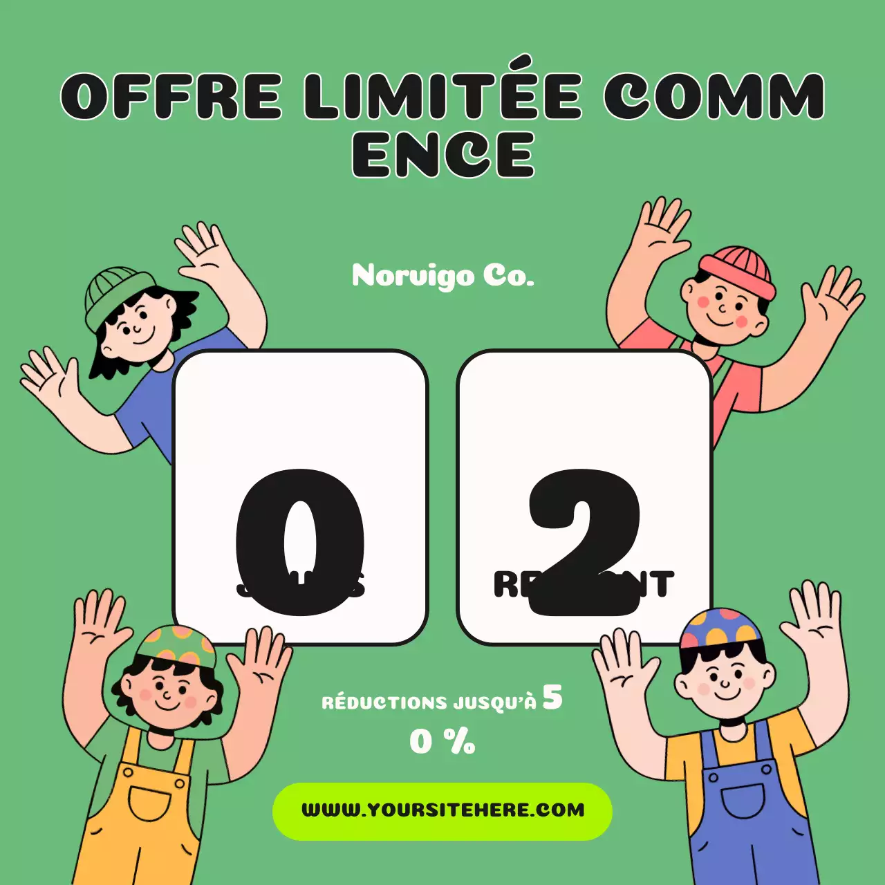 Publication Instagram de promotion Green Playful