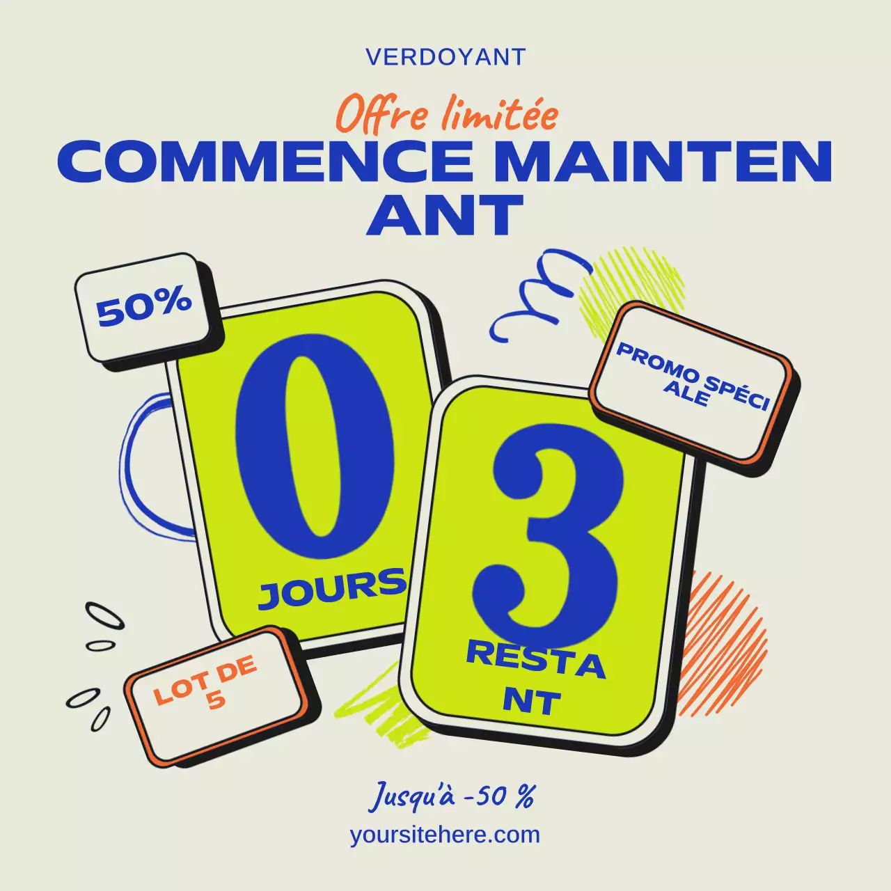 Publication promotionnelle jaune en gras