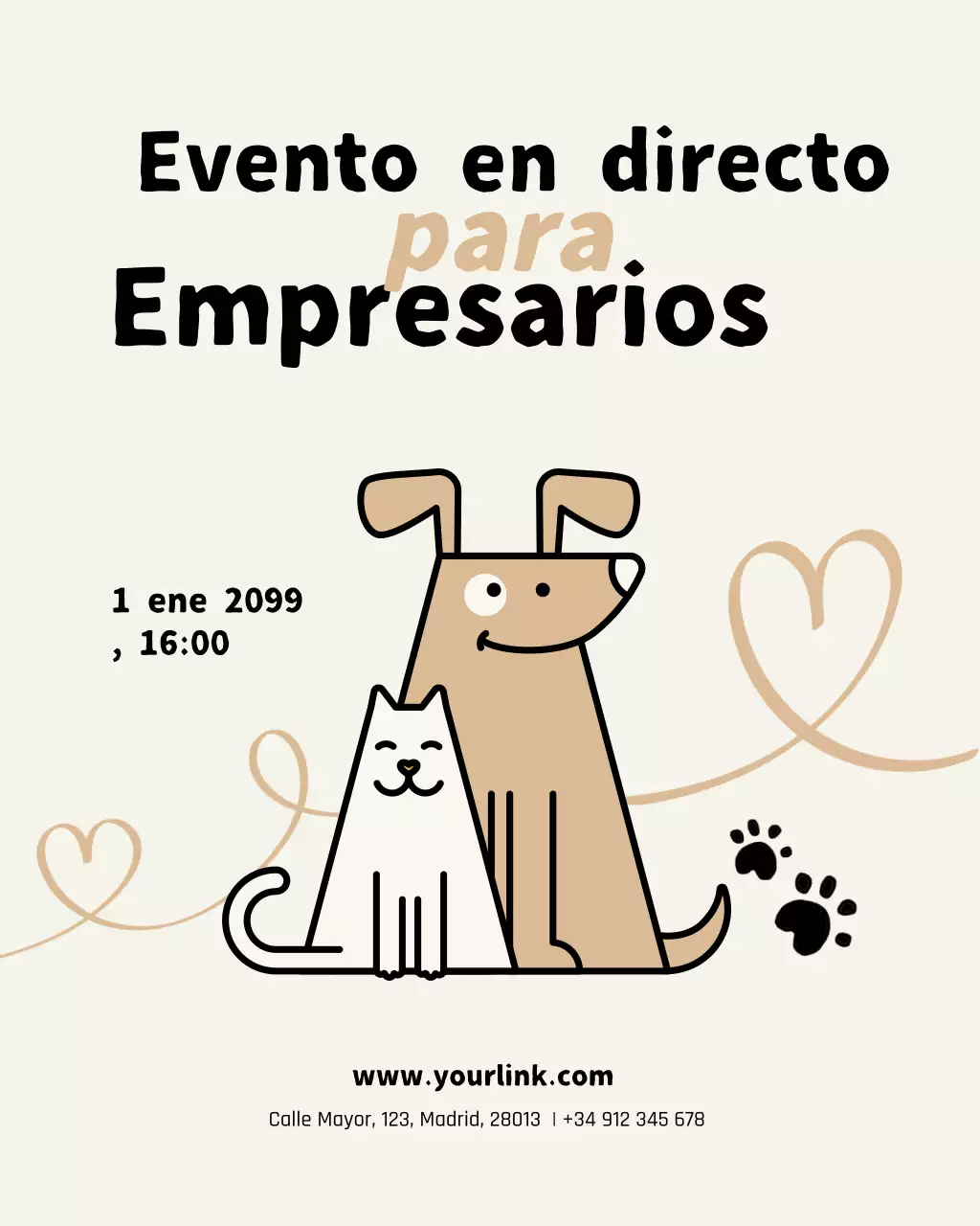 Evento empresarial moderno beige