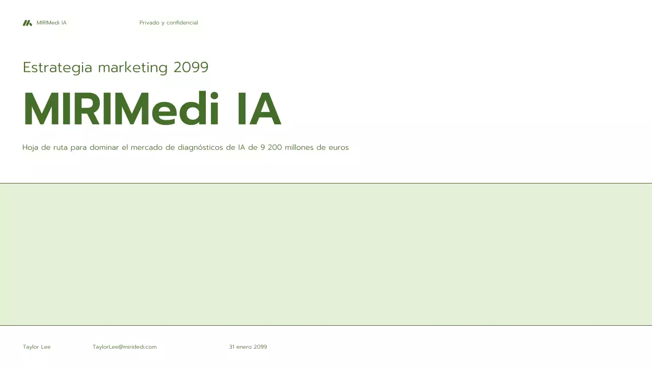 Negocio de diagnóstico de IA minimalista y ecológico