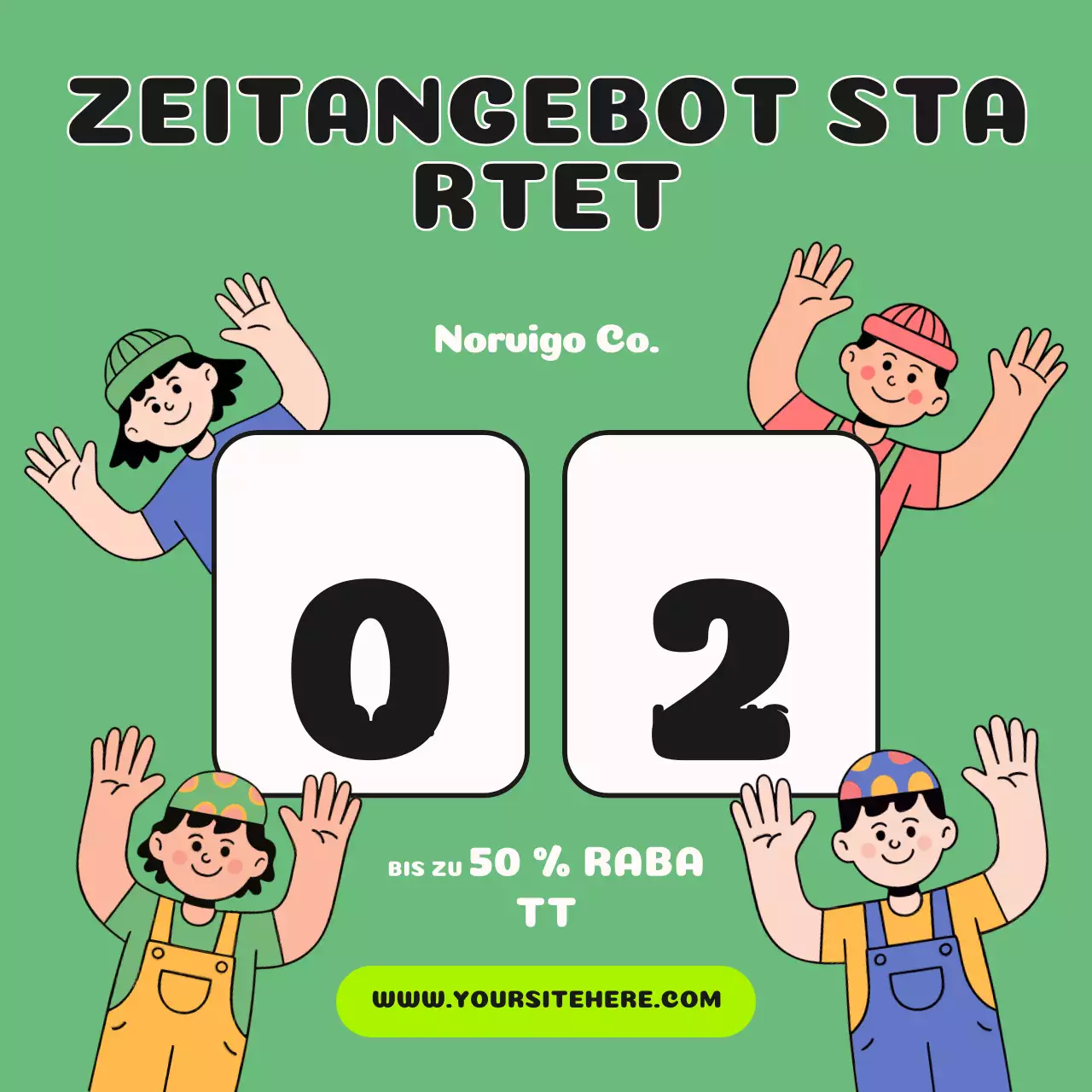 Instagram-Post zur Green Playful Sale-Aktion