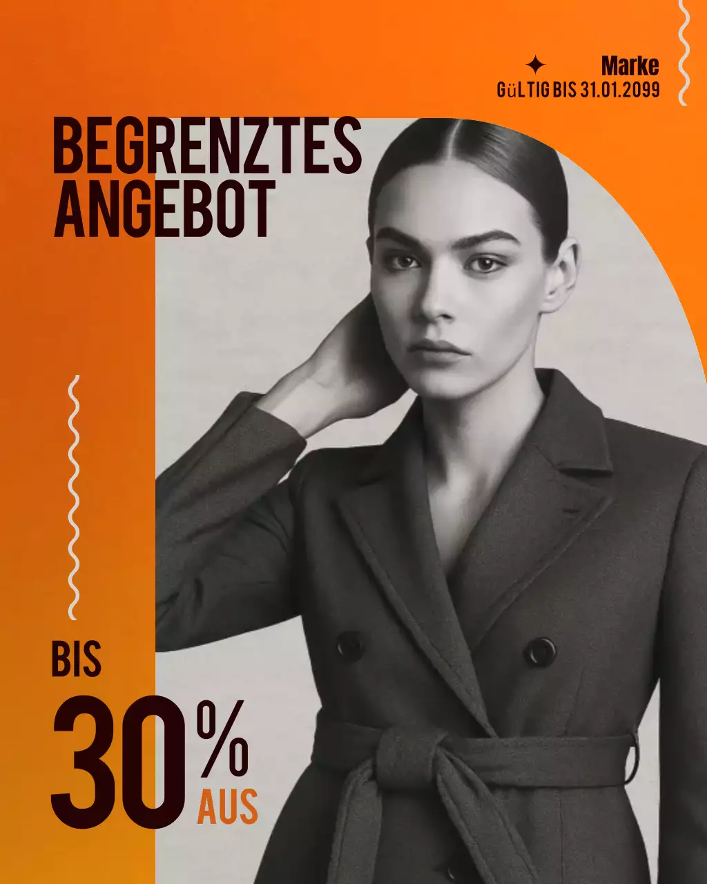 Orange Modern Fashion Promotion