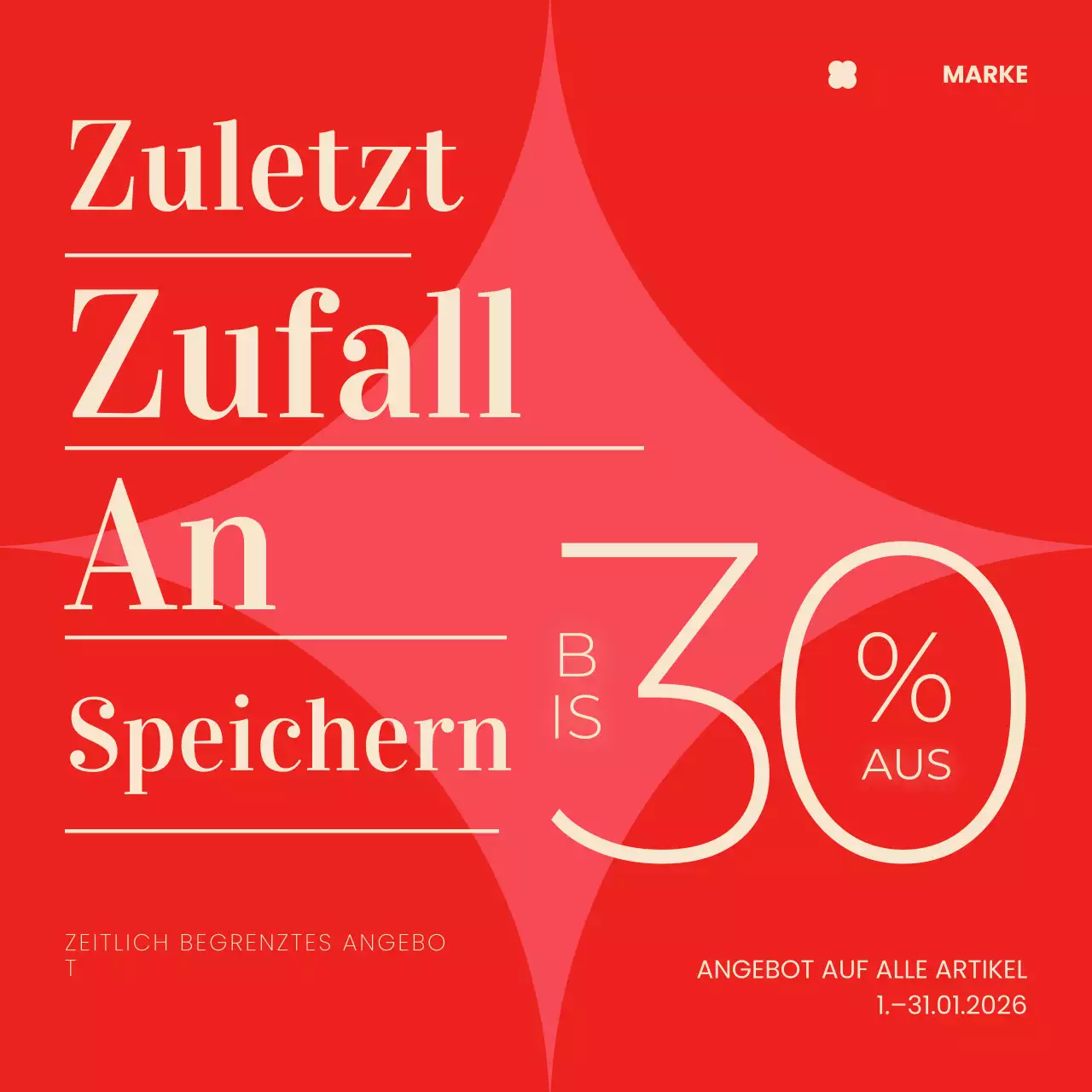 rote moderne Verkaufsaktion