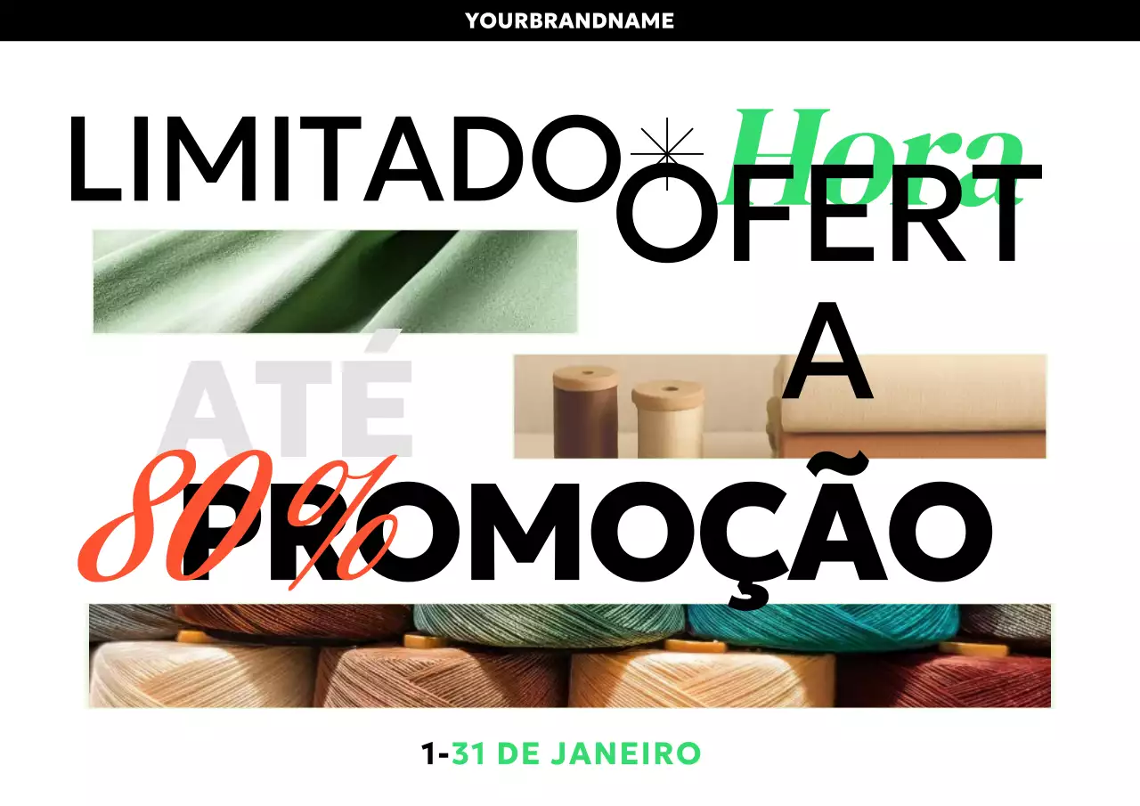 promoção de venda moderna e verde
