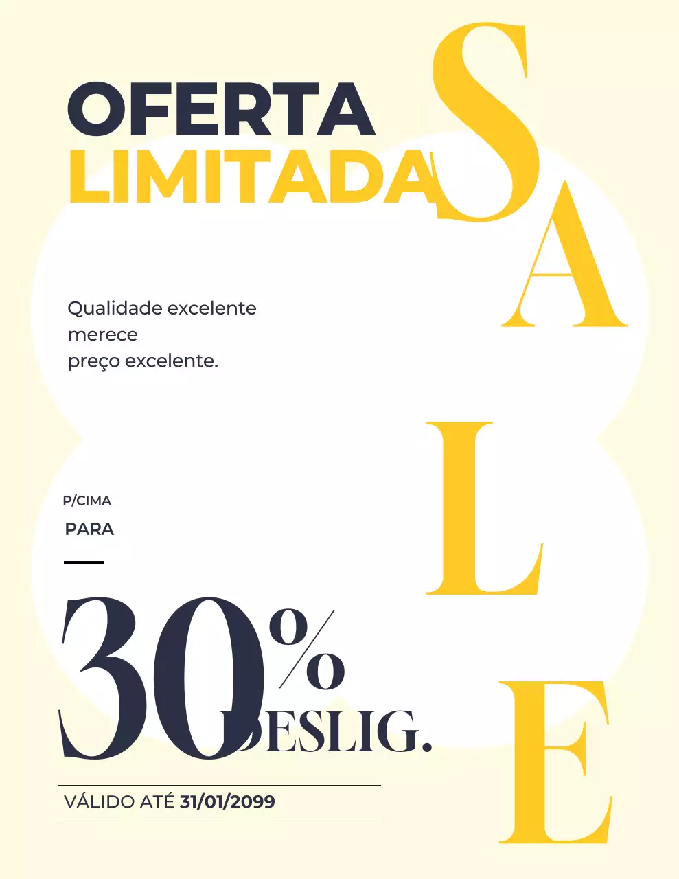 Promoção Yellow Bold Limited Offer Promo