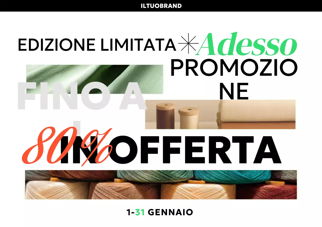 promozione di vendita moderna verde