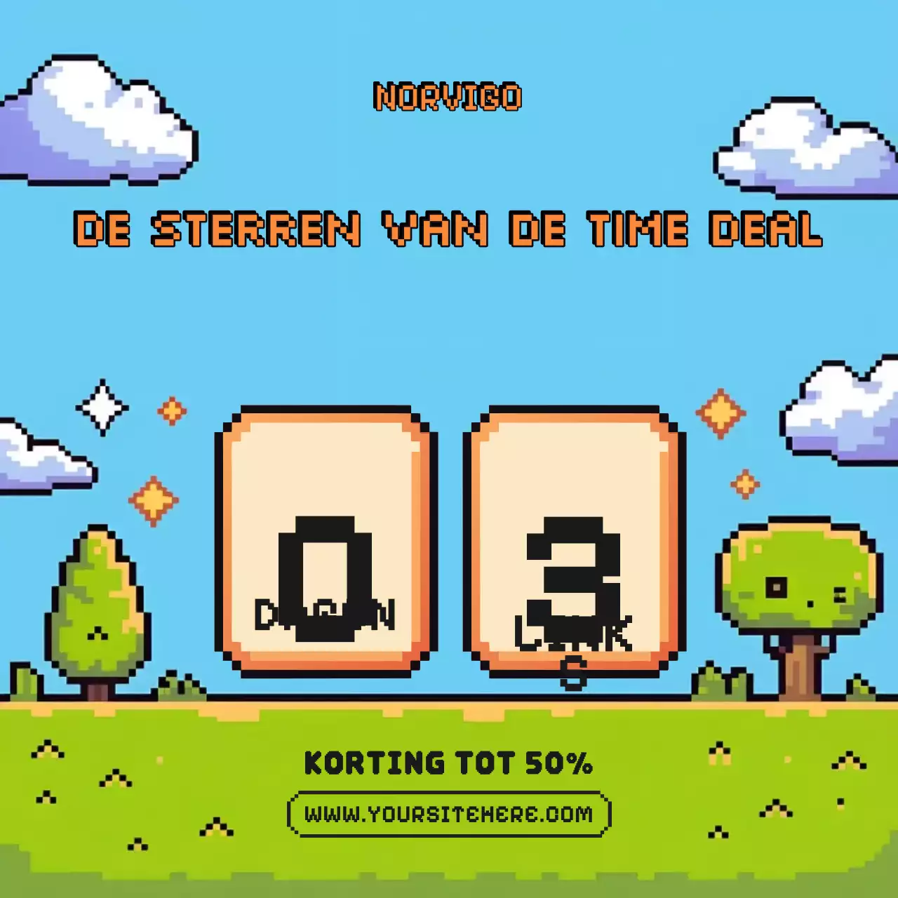 Instagram-bericht over een kortingsactie van Blue Retro.