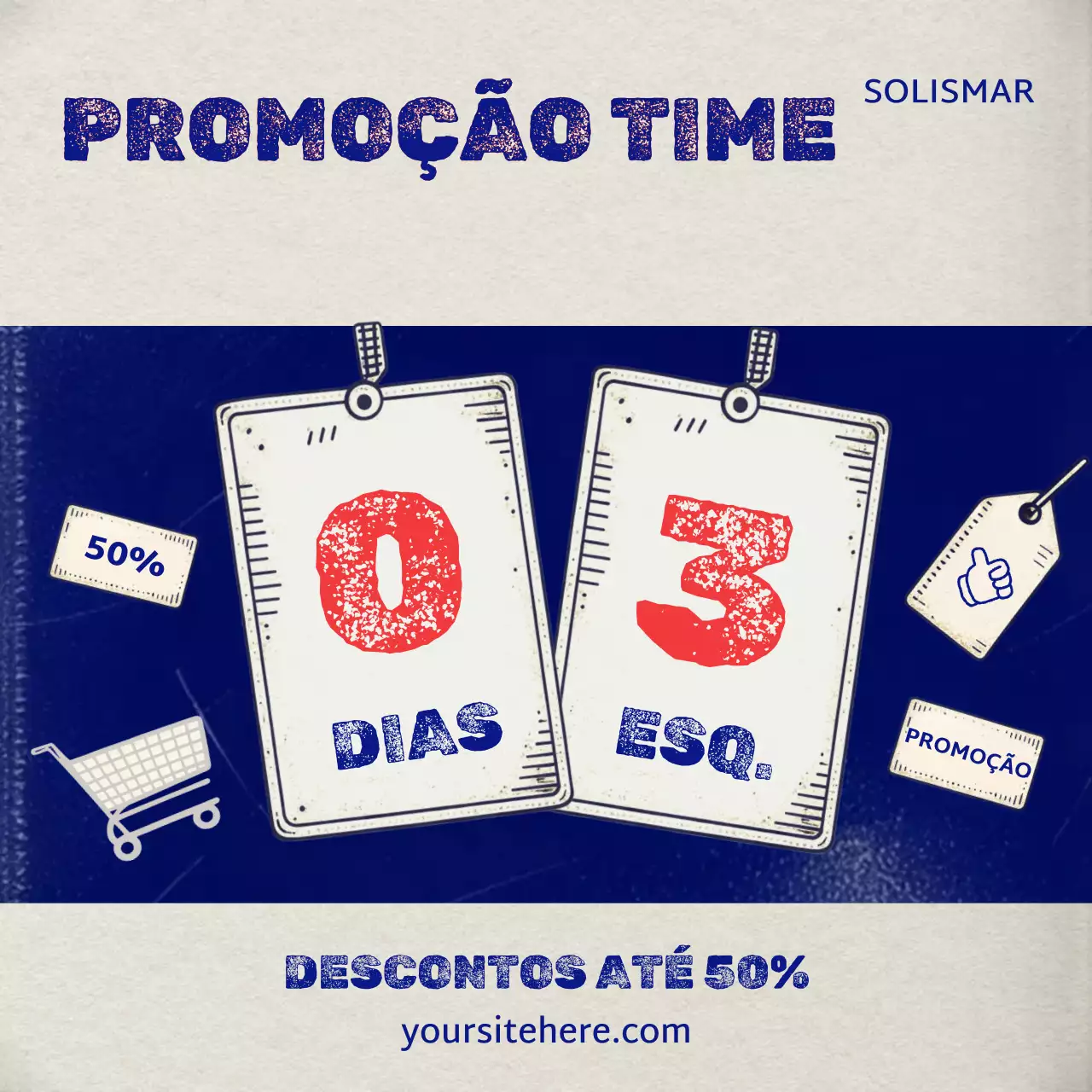 Promoção Blue Retro
