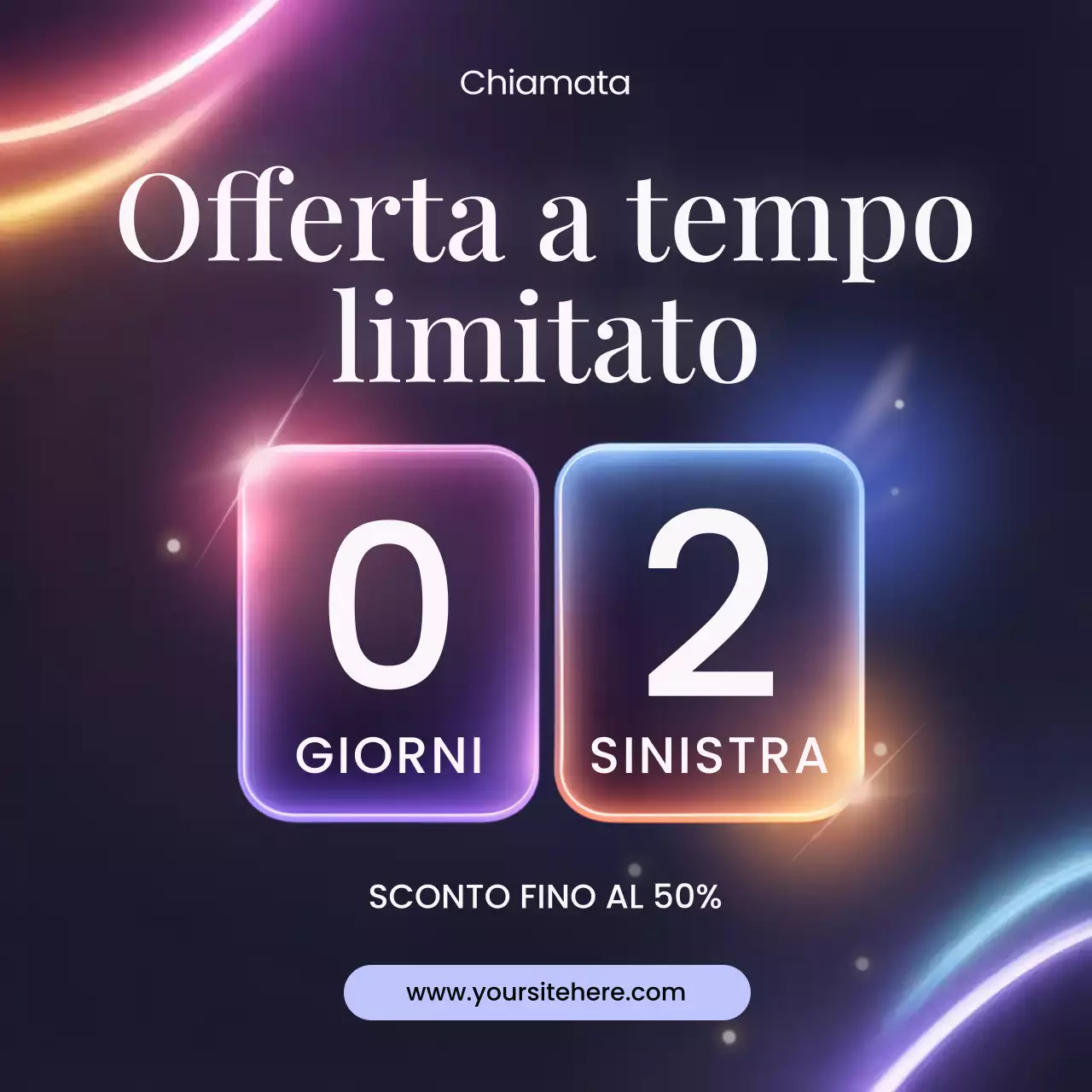 Promozione Neon Modern Sale