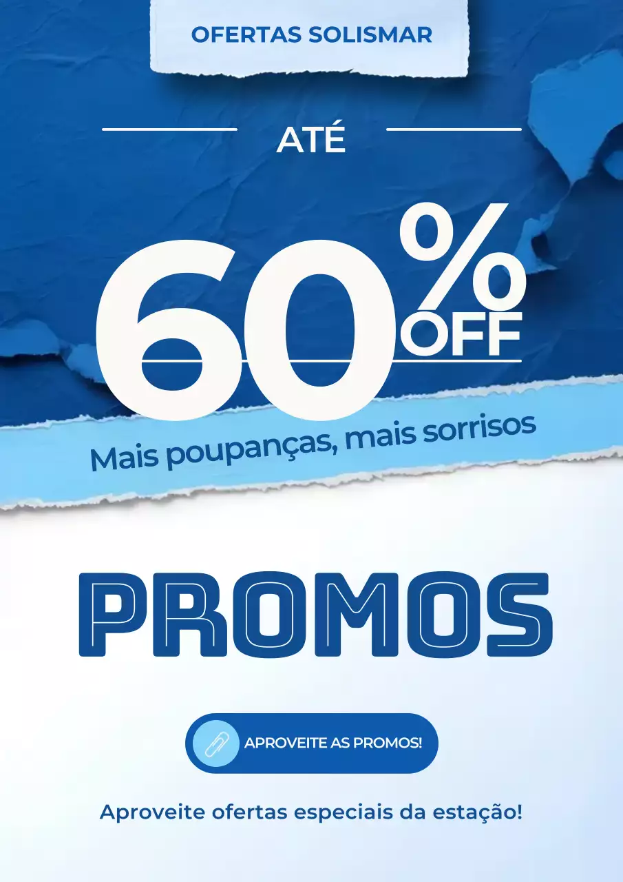 Cartaz publicitário de promoção de venda moderno azul