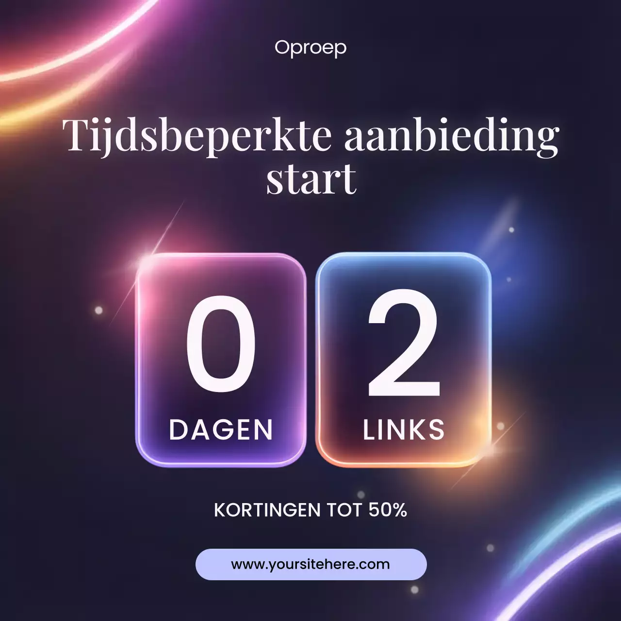 Neon Modern Sale Aanbieding