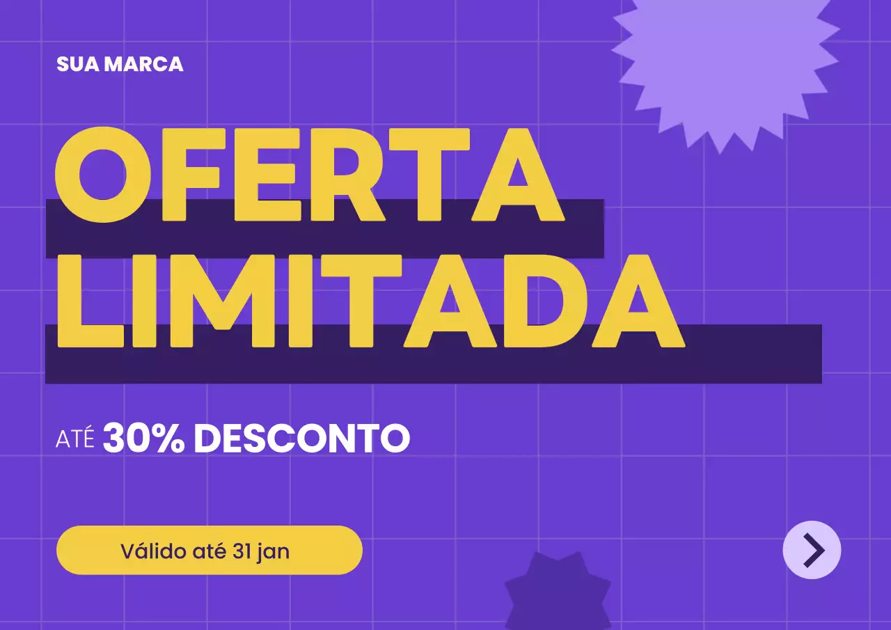 promoção de venda roxa ousada