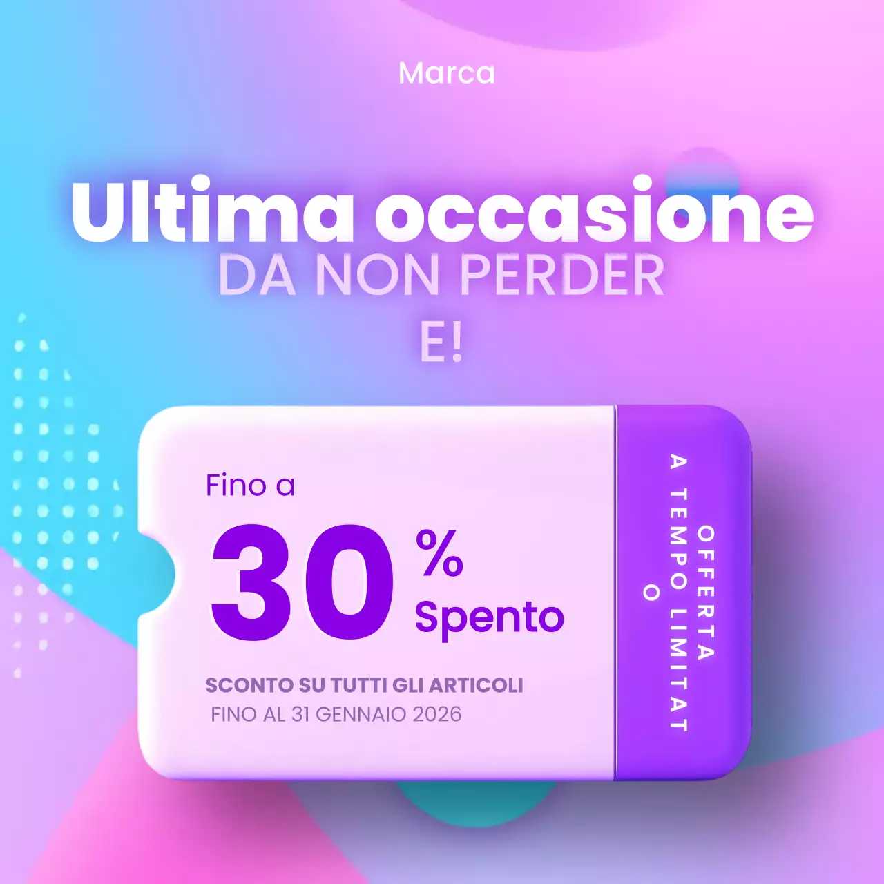 promozione di vendita moderna e colorata