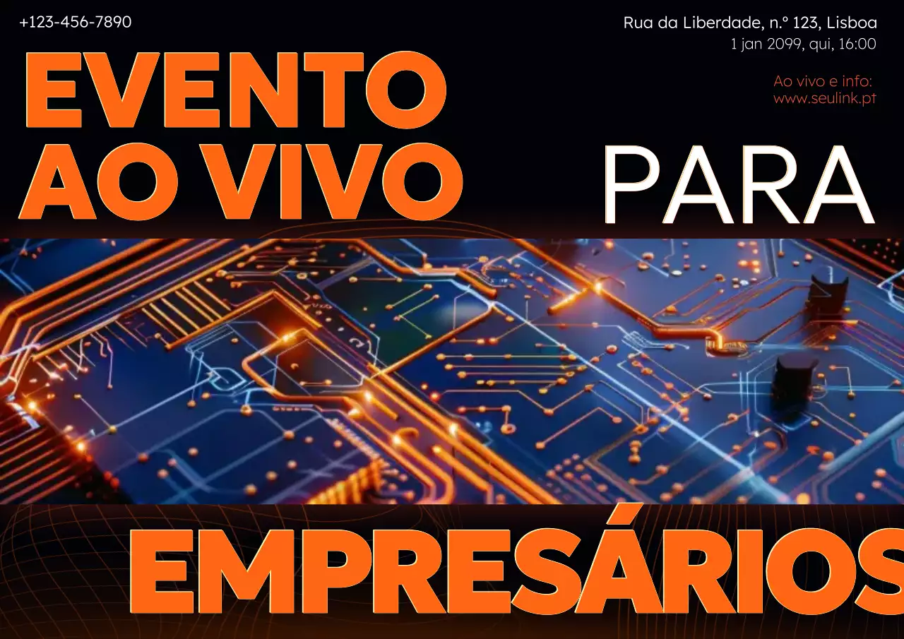 Promoção de evento para empreendedores modernos da Orange