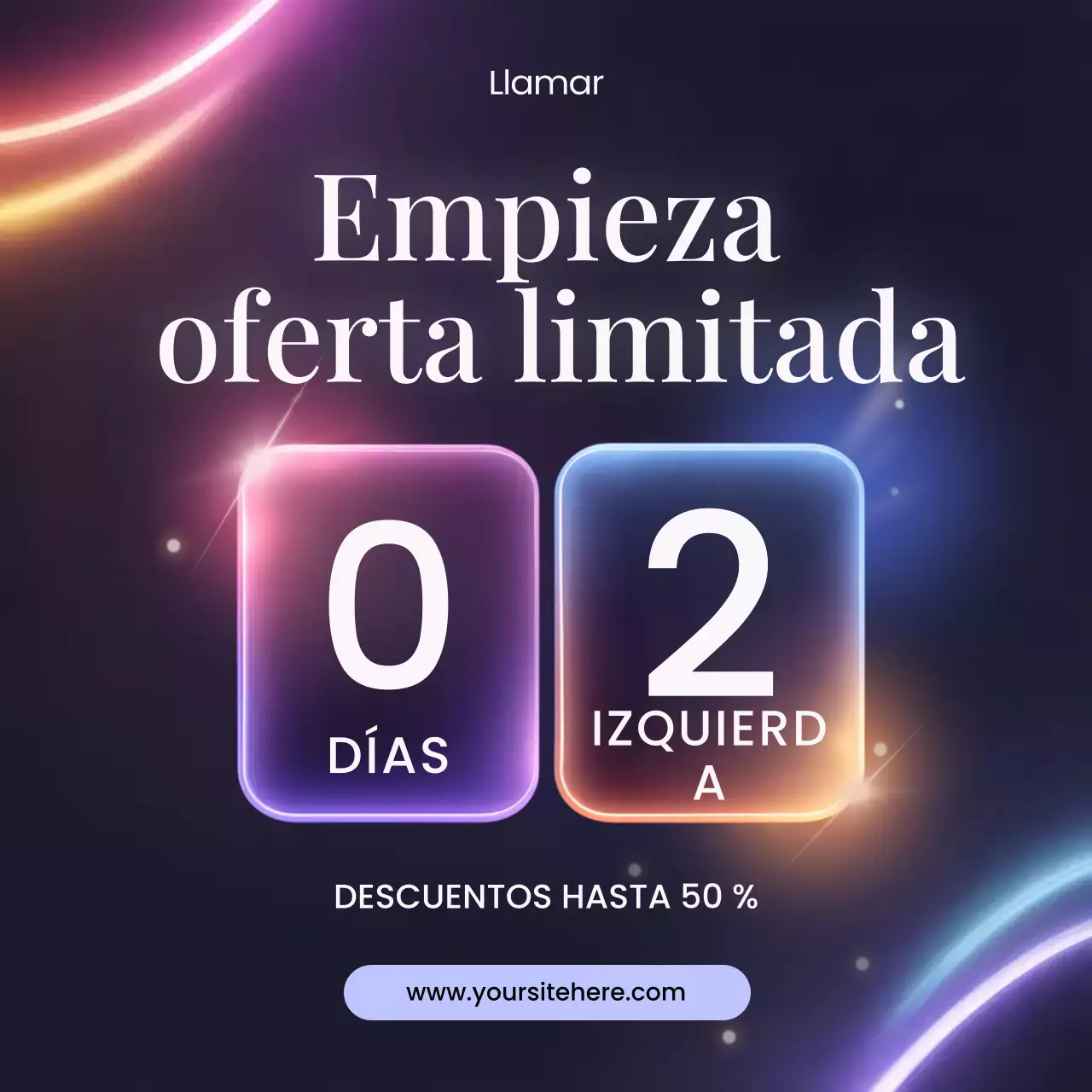 Promoción de venta moderna de neón